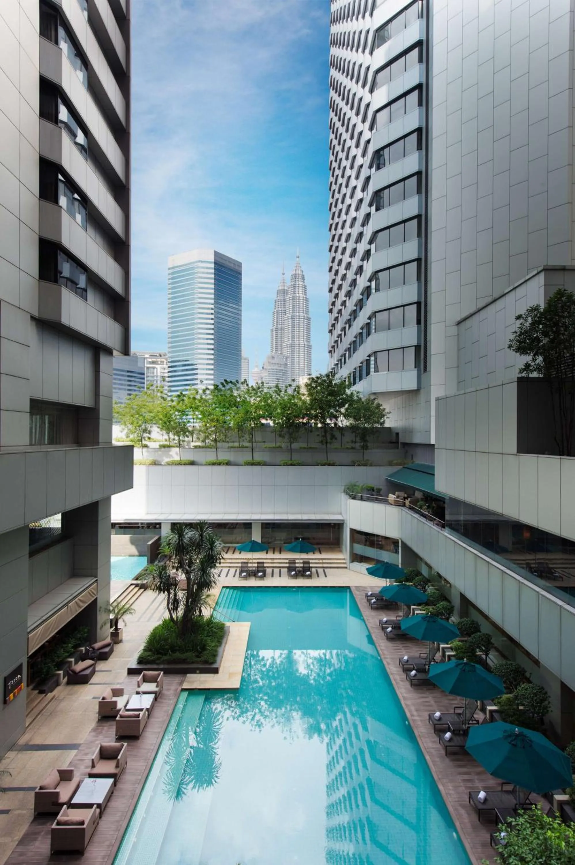 Pool view in DoubleTree By Hilton Kuala Lumpur