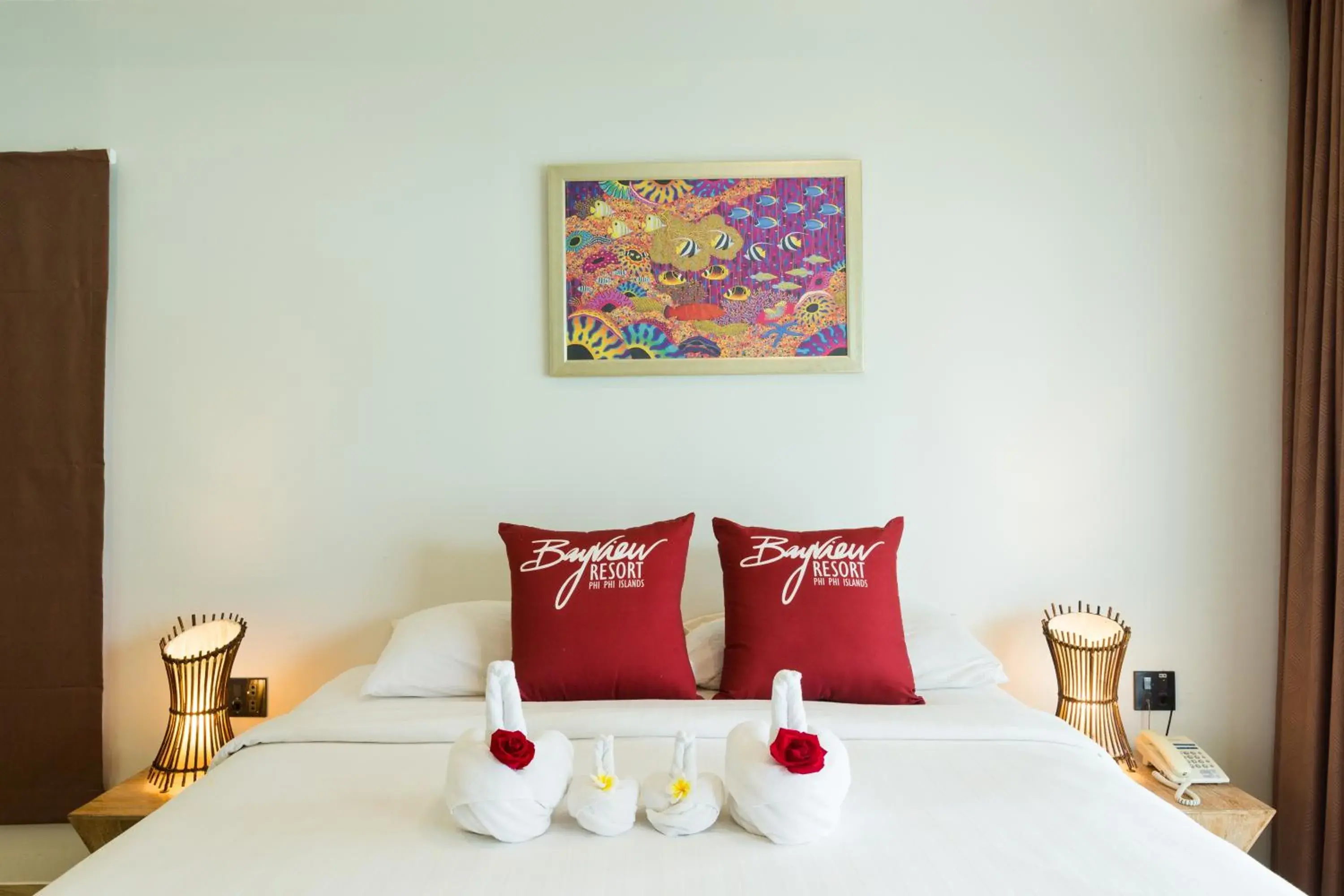 Bed in Phi Phi Bayview Resort Bed in Phi Phi Bayview Resort