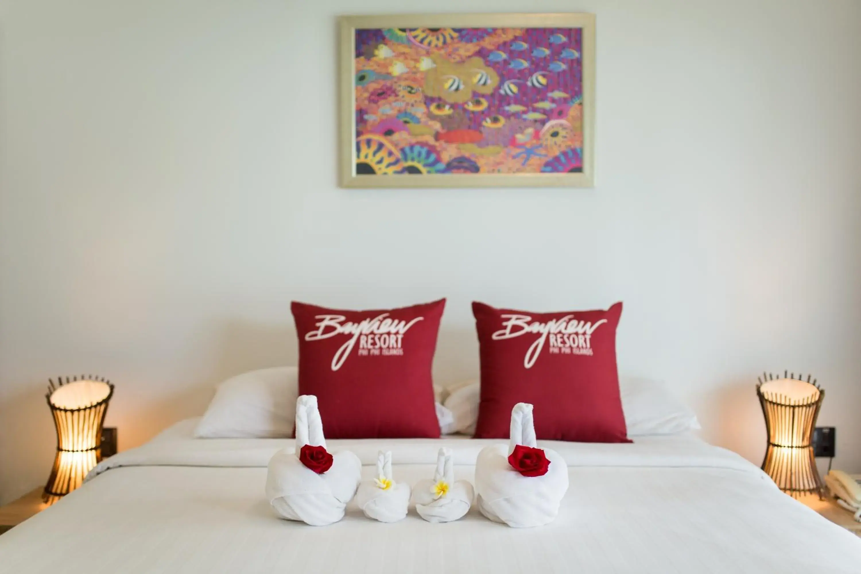 Bed in Phi Phi Bayview Resort Bed in Phi Phi Bayview Resort