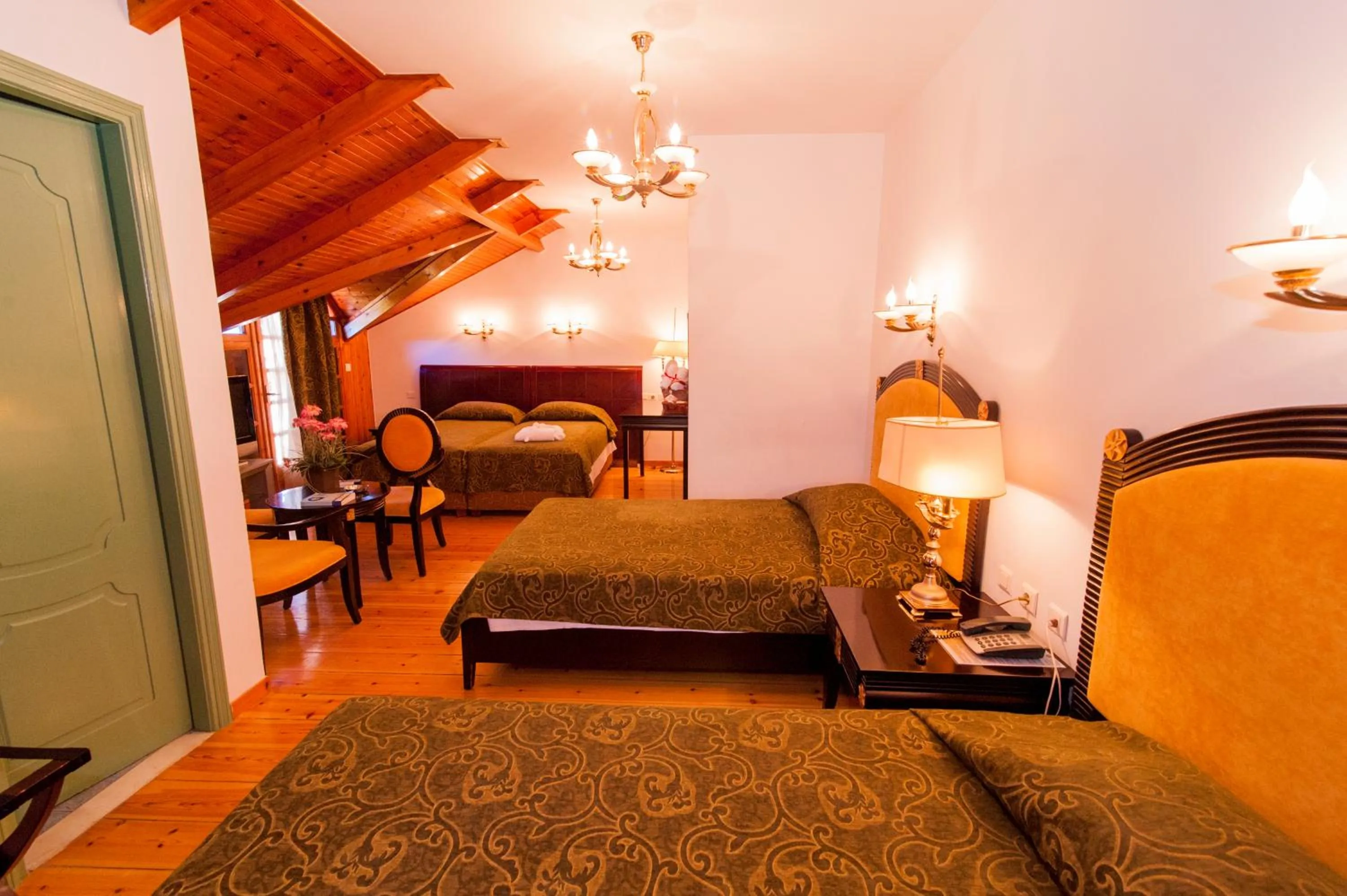 Photo of the whole room, Bed in Krikonis Hotel