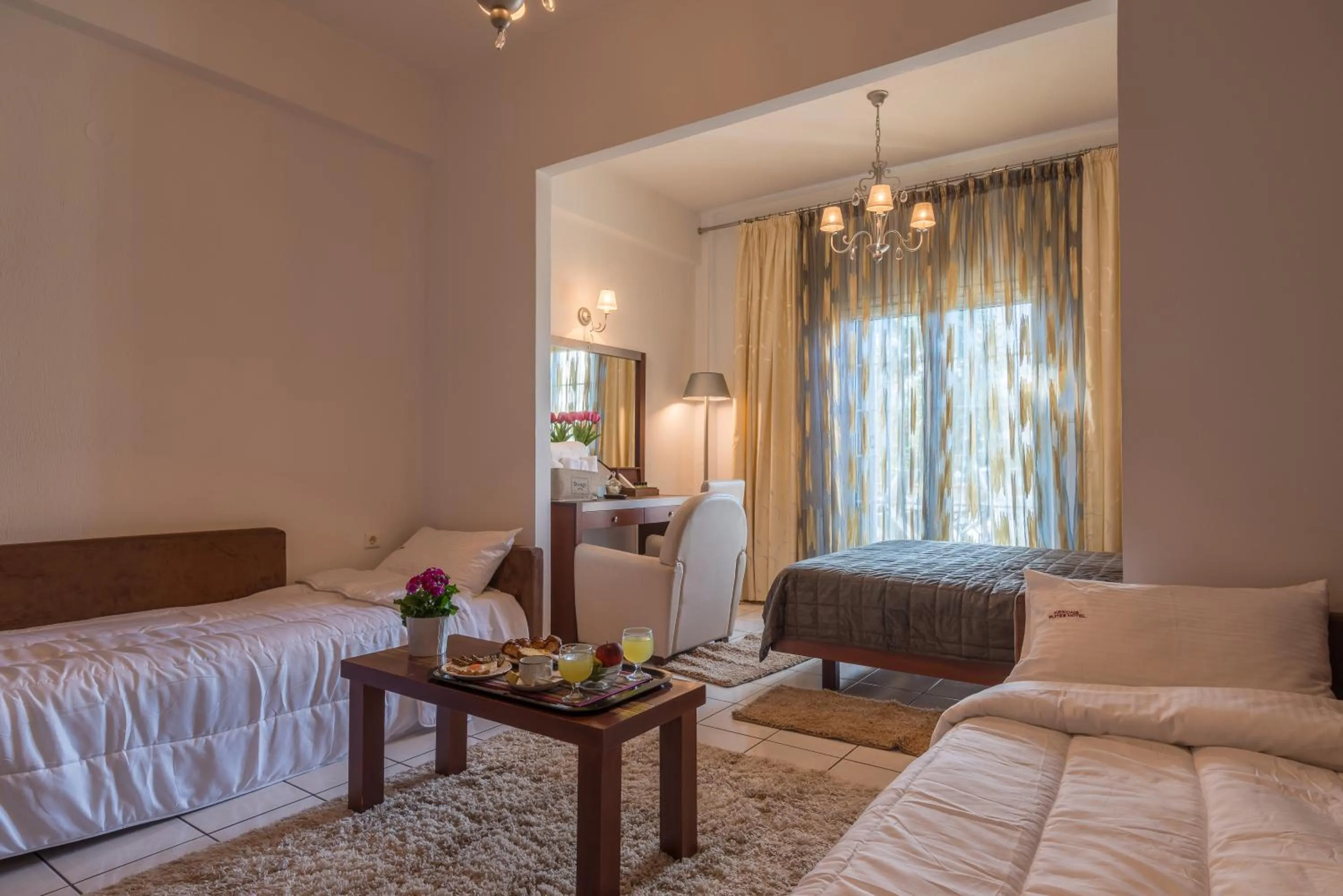 Photo of the whole room, Bed in Krikonis Hotel