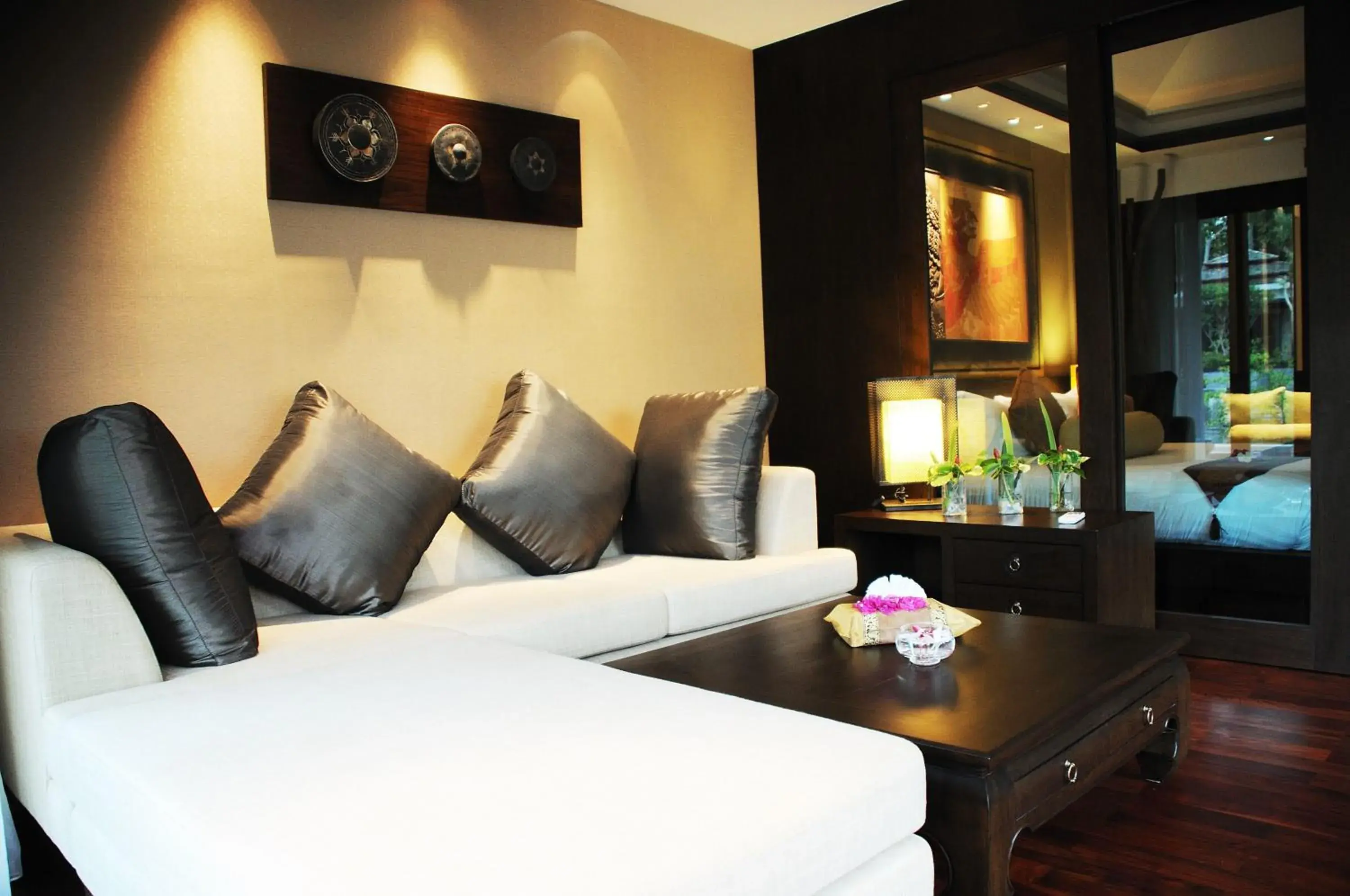 Living room, Bed in Niramaya Villa & Wellness Living room, Bed in Niramaya Villa & Wellness