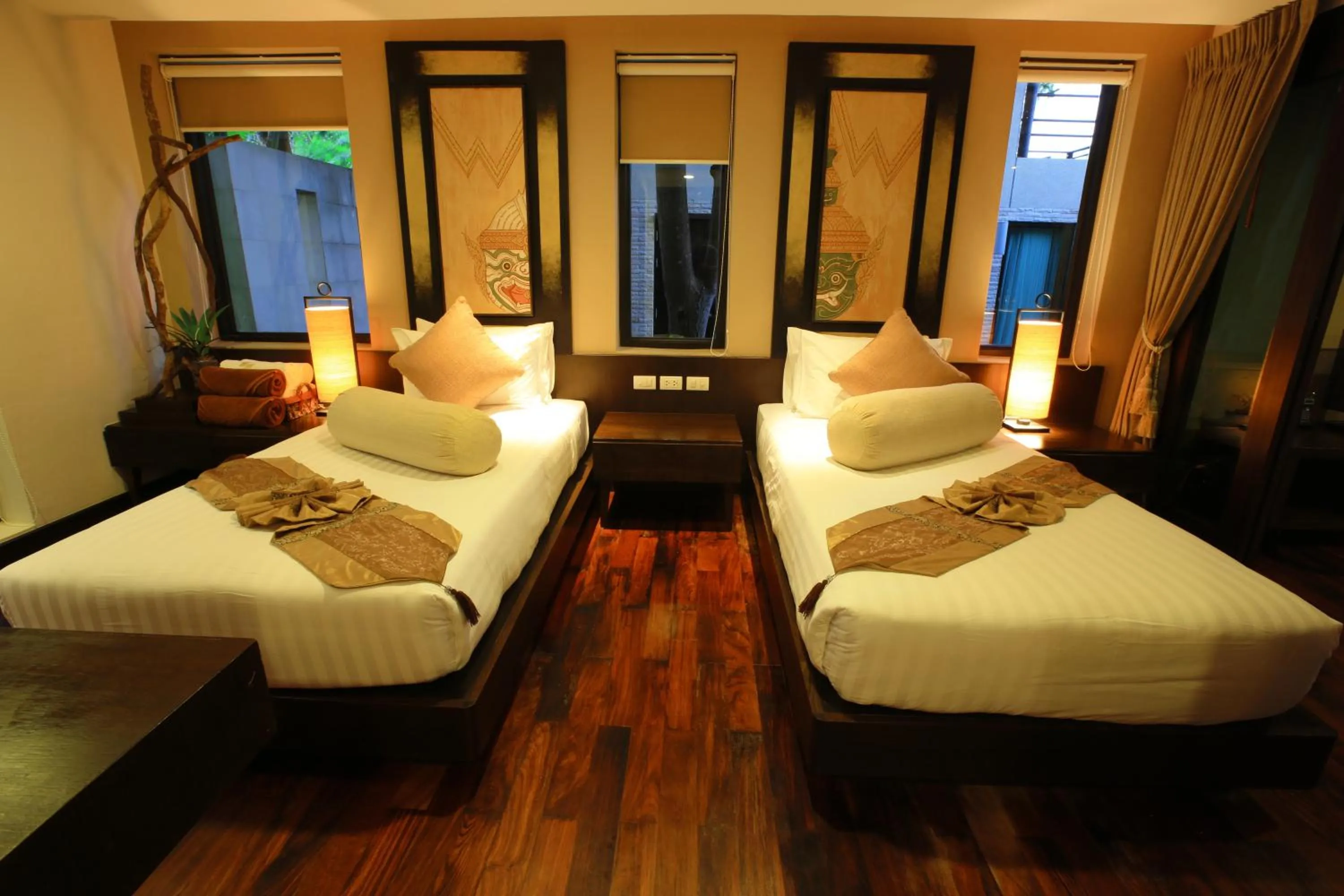 Photo of the whole room, Bed in Niramaya Villa & Wellness