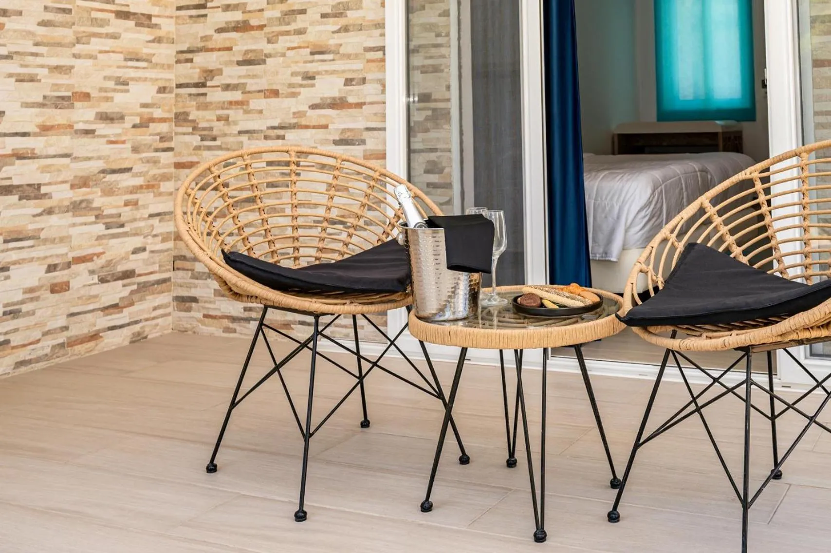 Patio in Smy Kos Beach & Splash