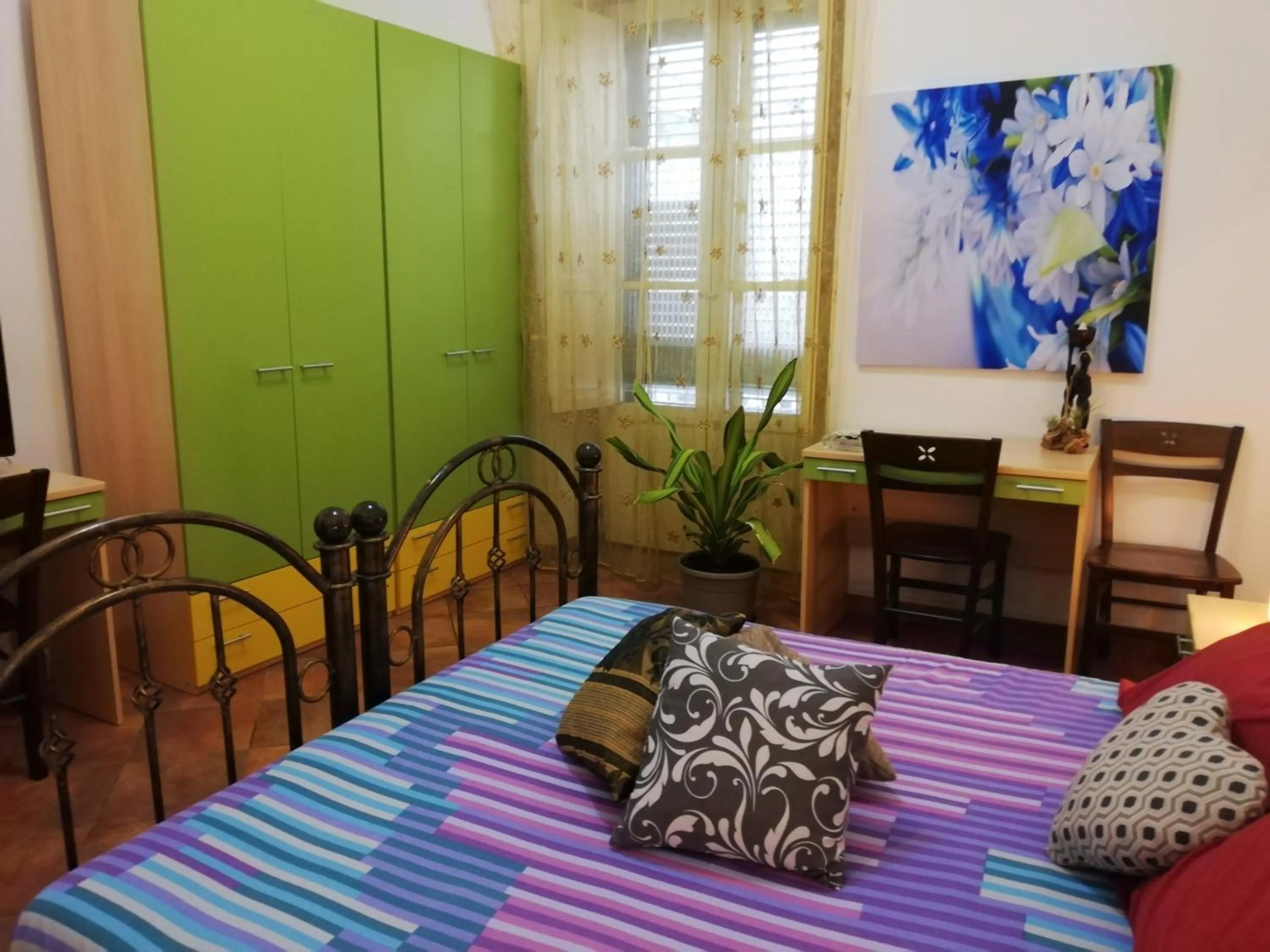 Bed in Guglielmo room's B&B