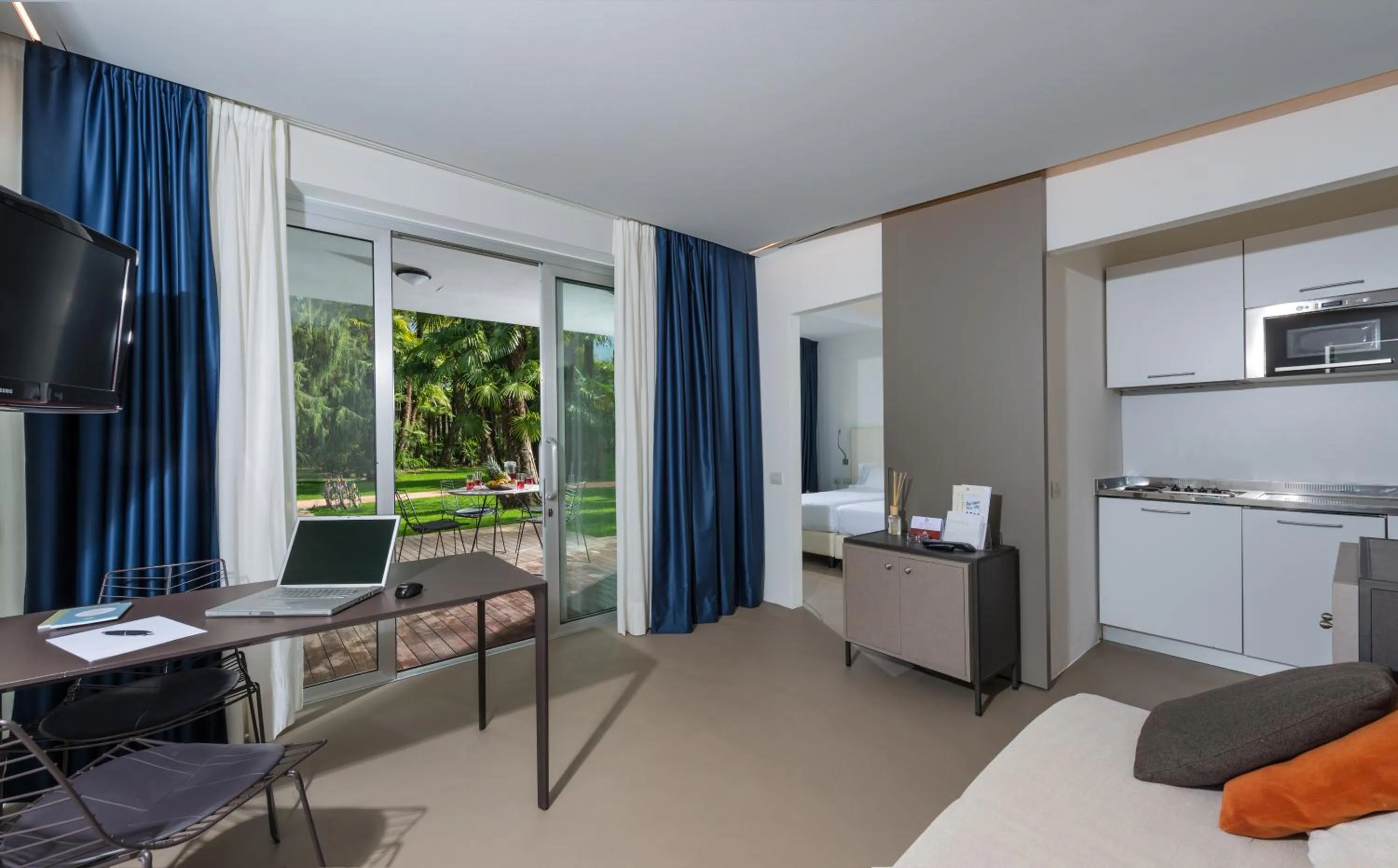 Kitchen or kitchenette in Du Lac Et Du Parc Grand Resort