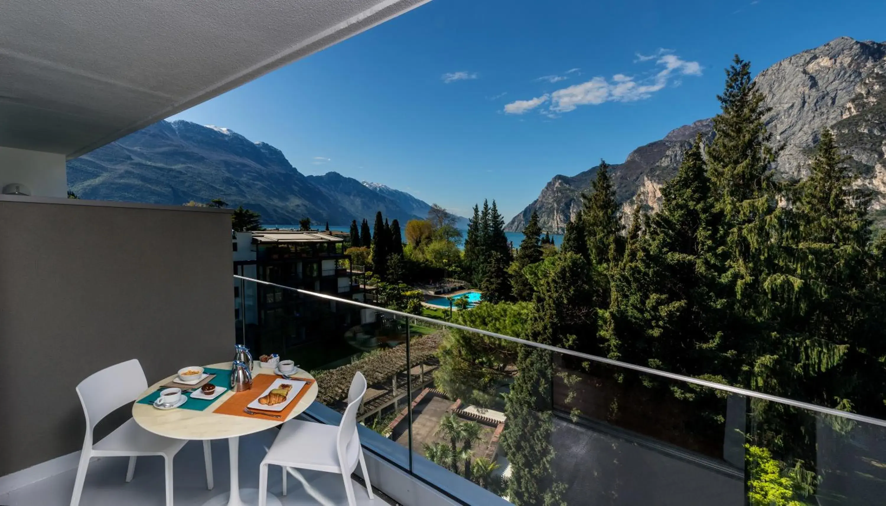 Lake view in Du Lac Et Du Parc Grand Resort Lake view in Du Lac Et Du Parc Grand Resort