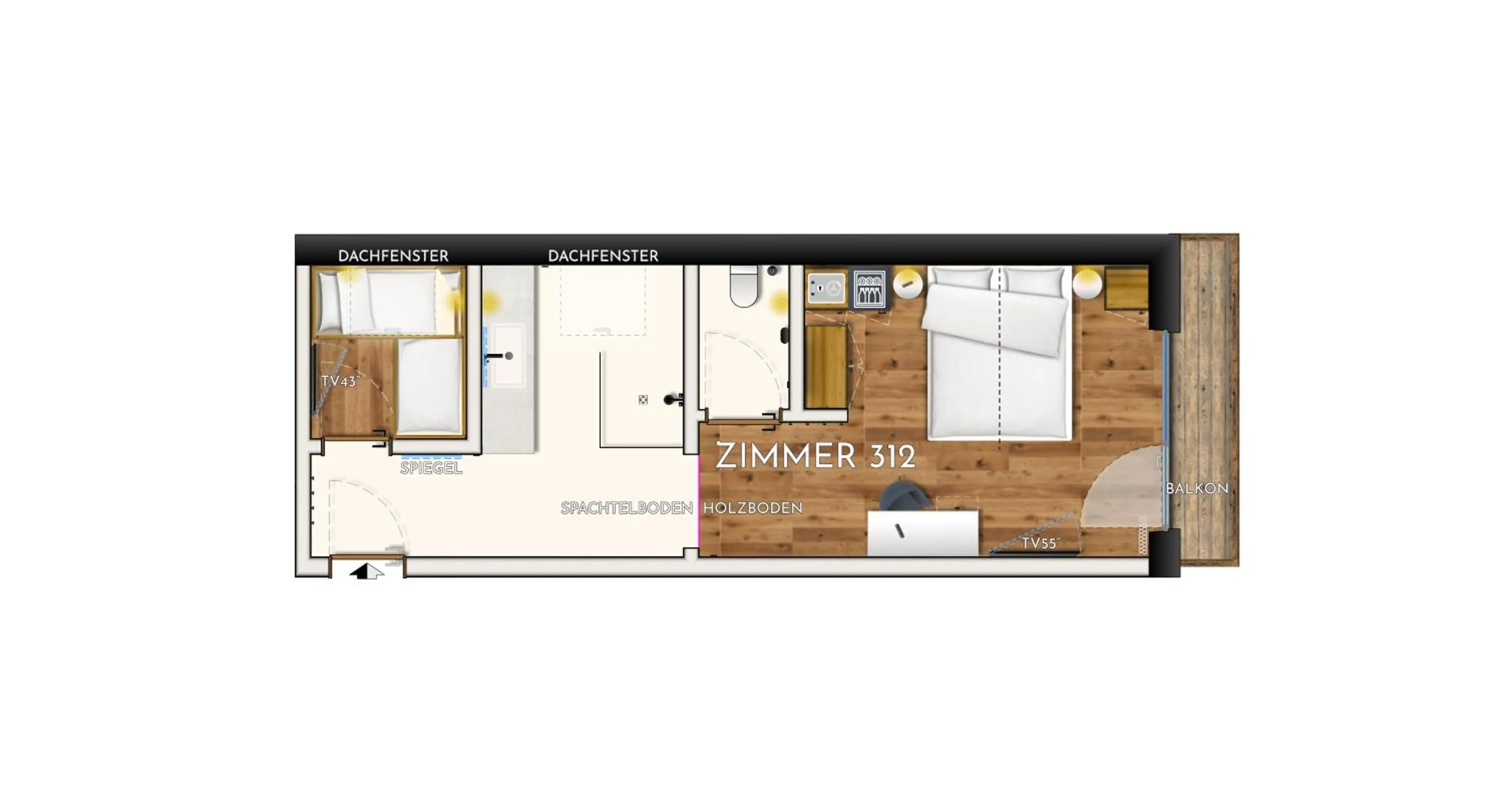 Floor plan in Premium Activehotel Bergkönig