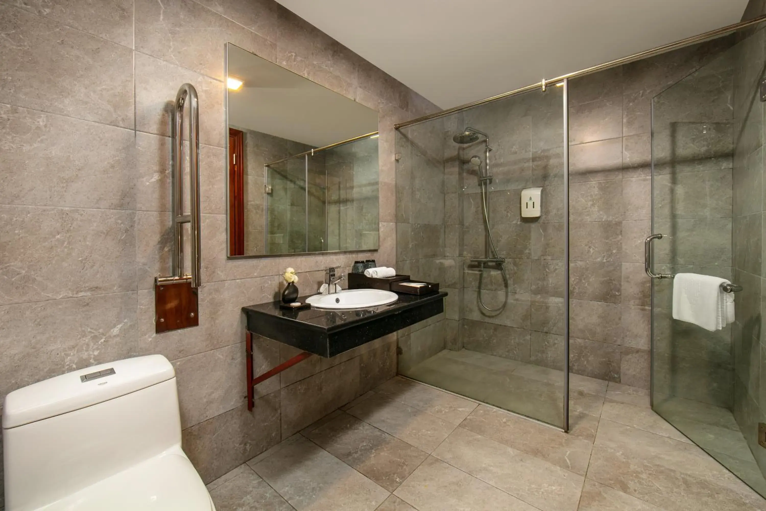 Bathroom in Bamboo Sapa Hotel Bathroom in Bamboo Sapa Hotel