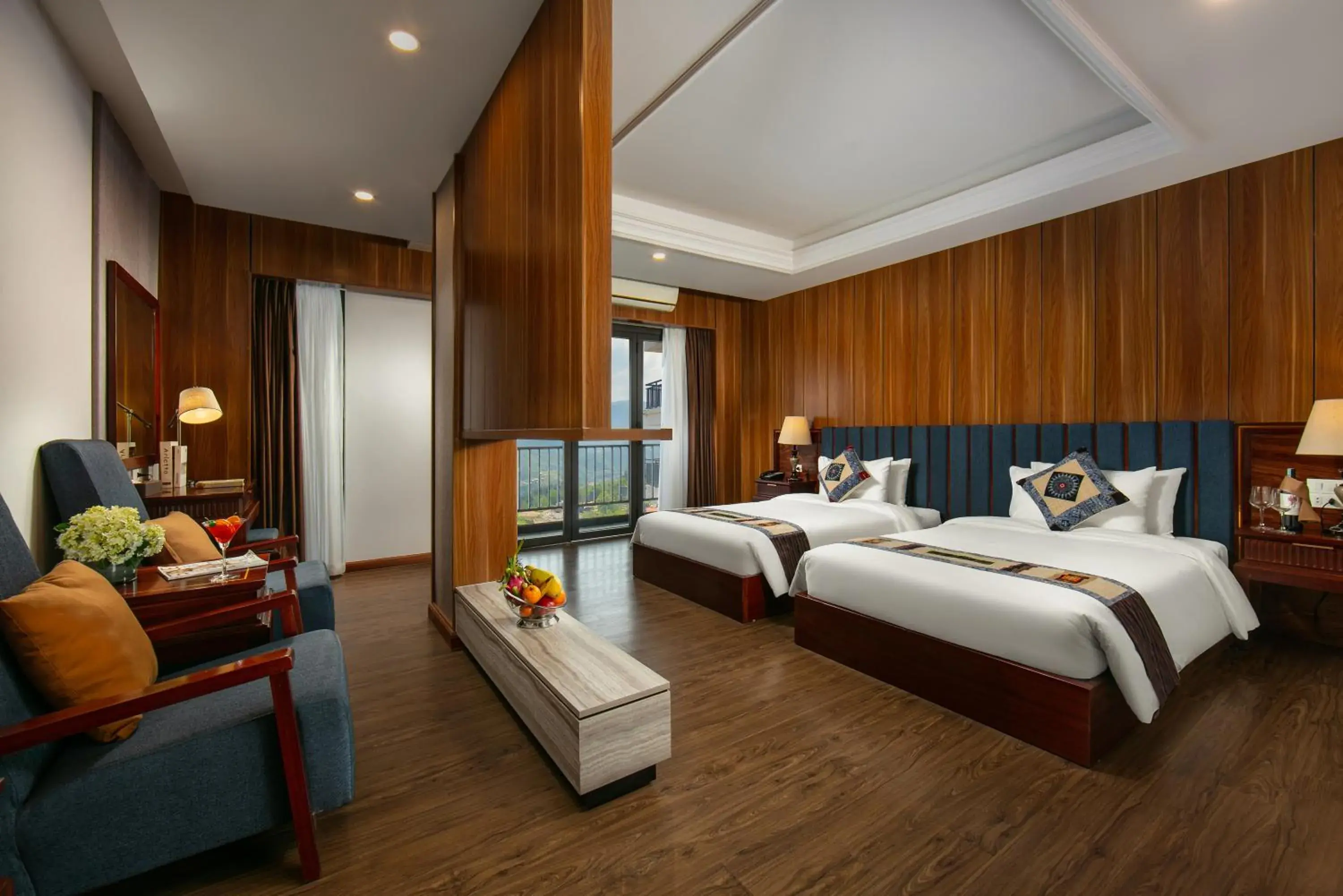 Bed in Bamboo Sapa Hotel Bed in Bamboo Sapa Hotel