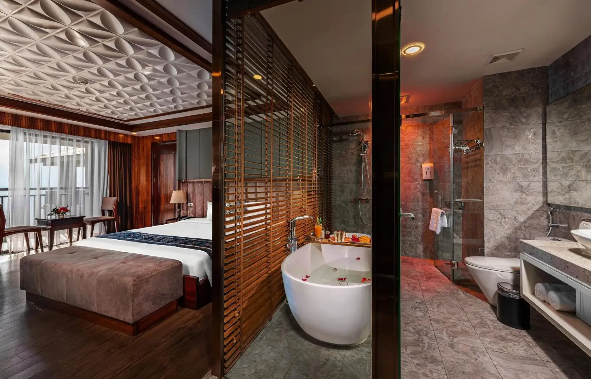 Bed in Bamboo Sapa Hotel Bed in Bamboo Sapa Hotel