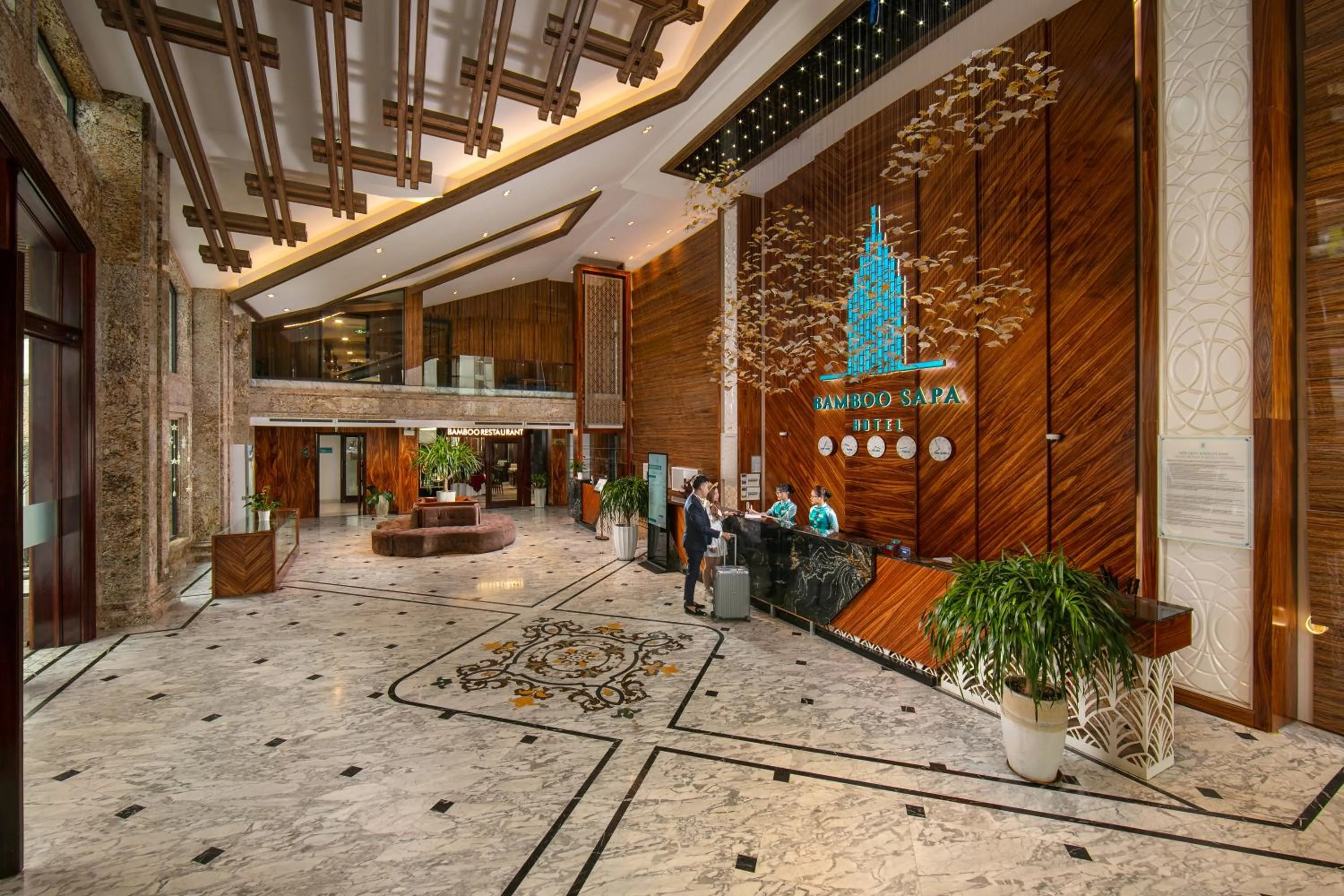 Lobby or reception in Bamboo Sapa Hotel