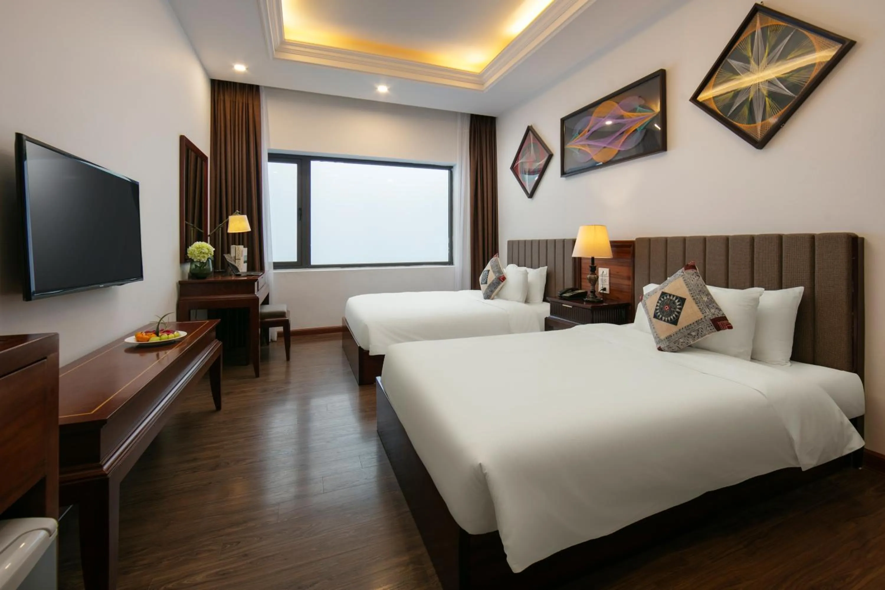 Bed in Bamboo Sapa Hotel