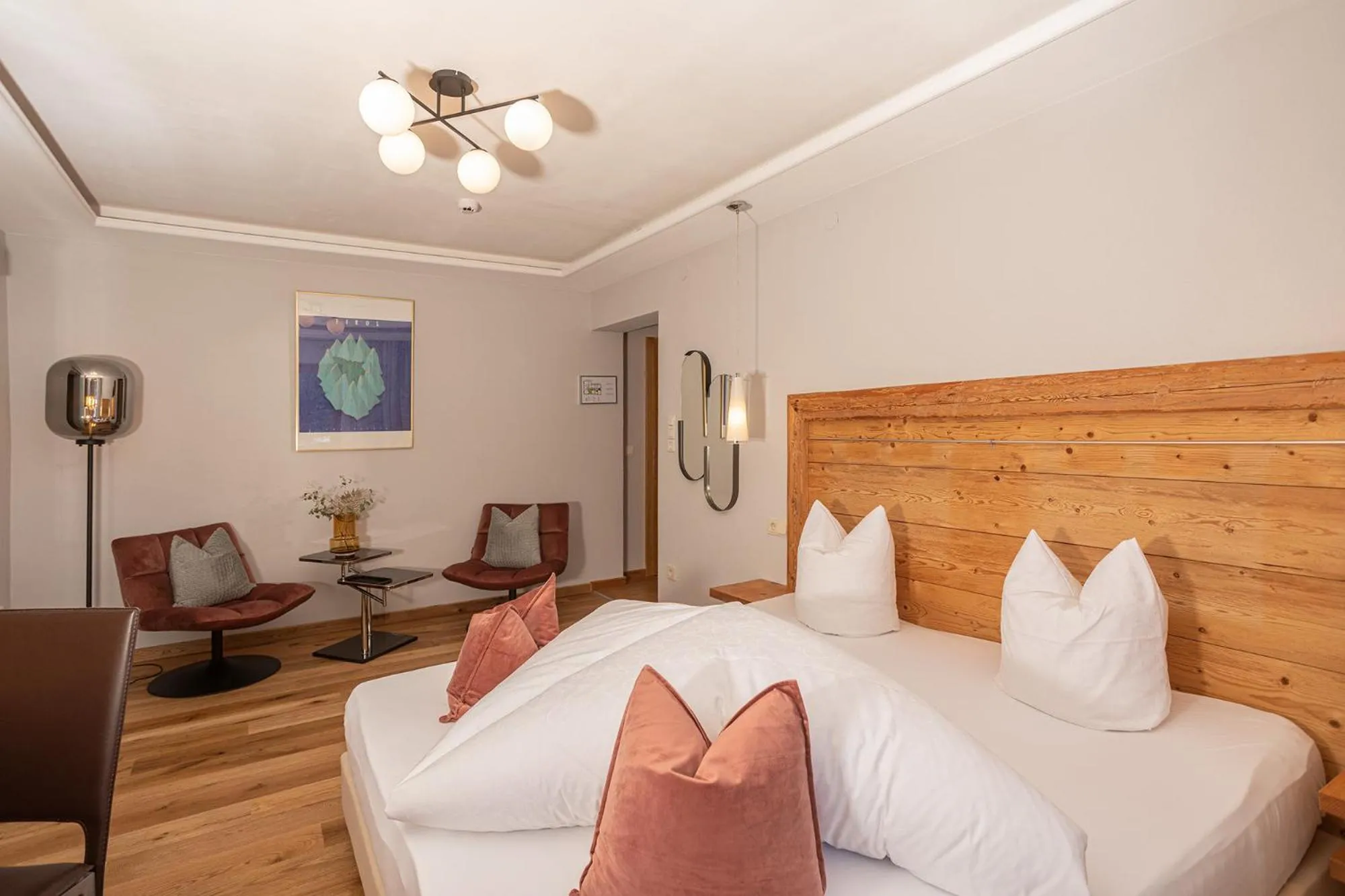 Bed in Hotel Garni Berghof