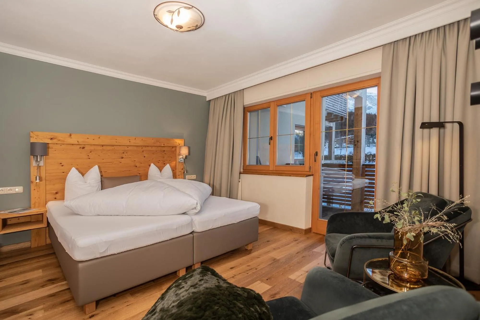 Bed in Hotel Garni Berghof
