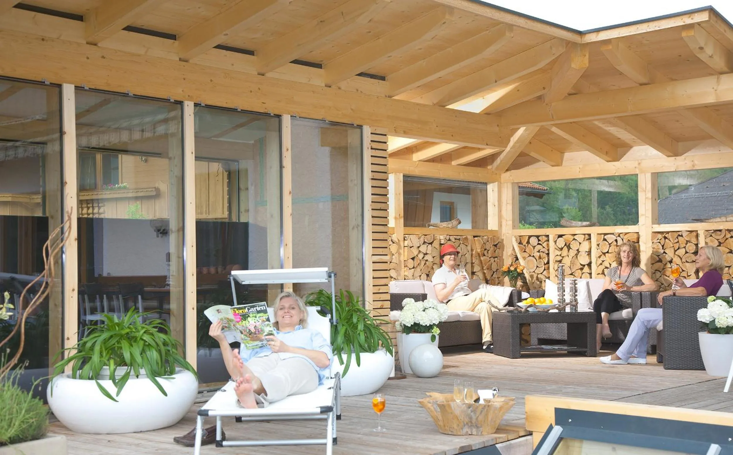 Balcony/Terrace in Hotel Garni Berghof
