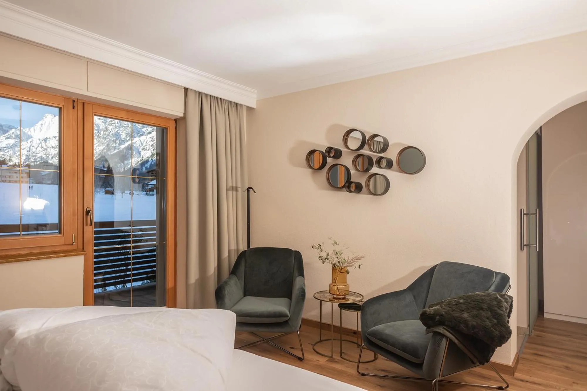 Bed in Hotel Garni Berghof