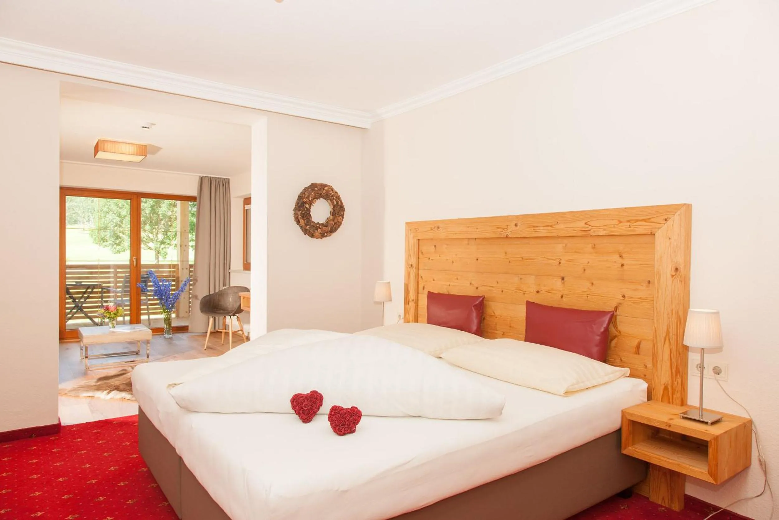 Bed in Hotel Garni Berghof