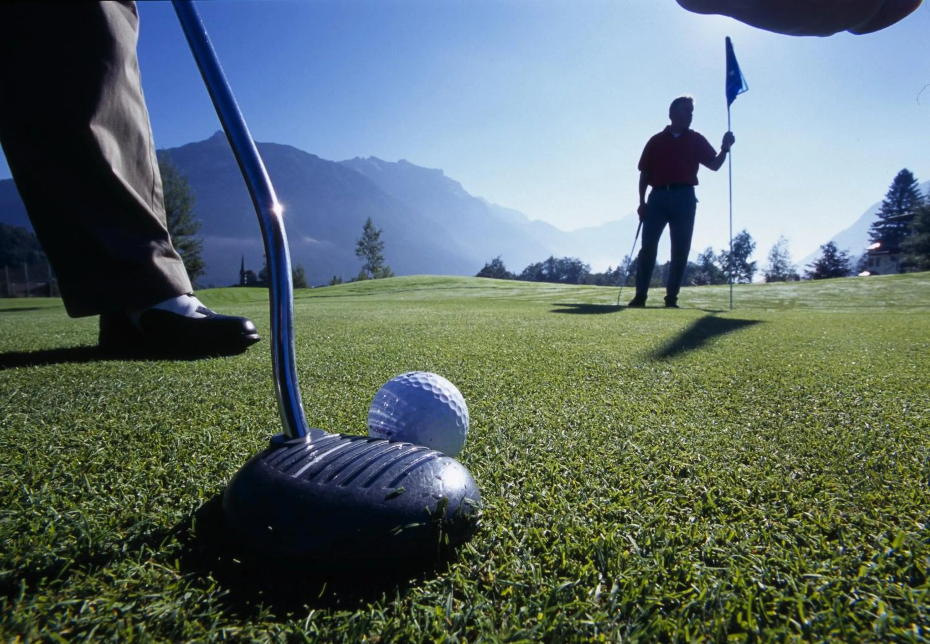 Golfcourse in Hotel Garni Berghof