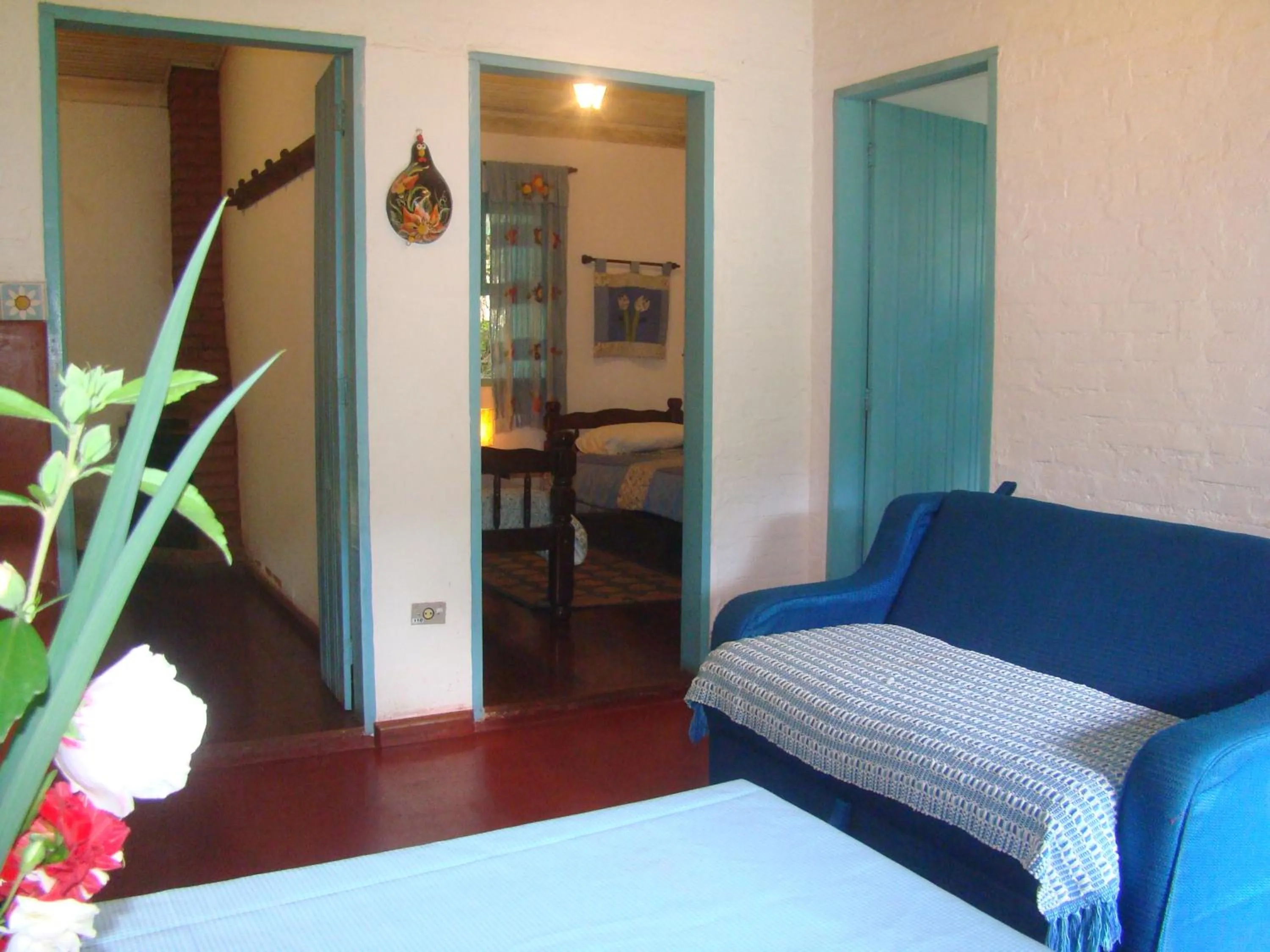 Bed in Pousada Trem das Cores