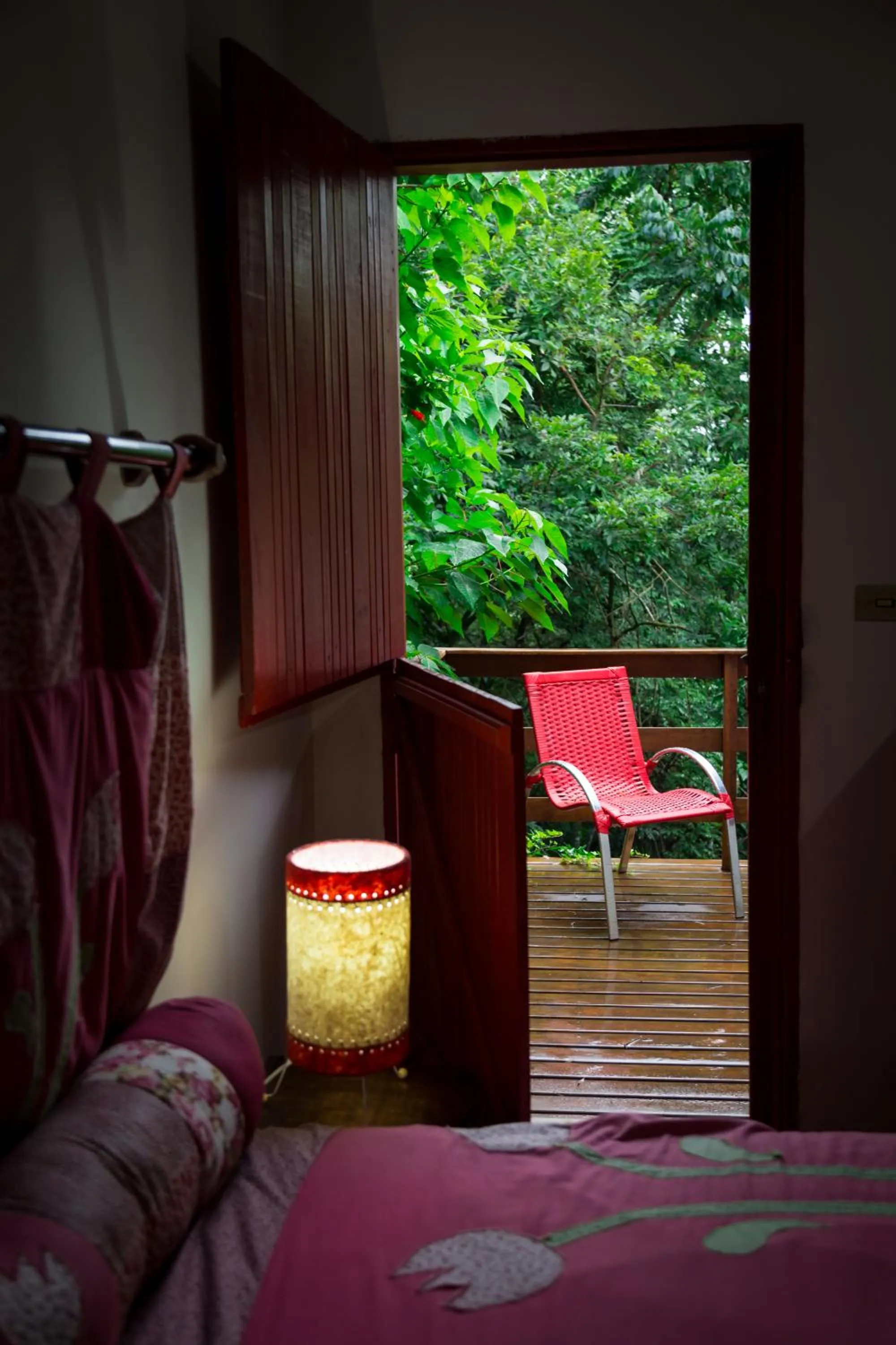 Bed in Pousada Trem das Cores