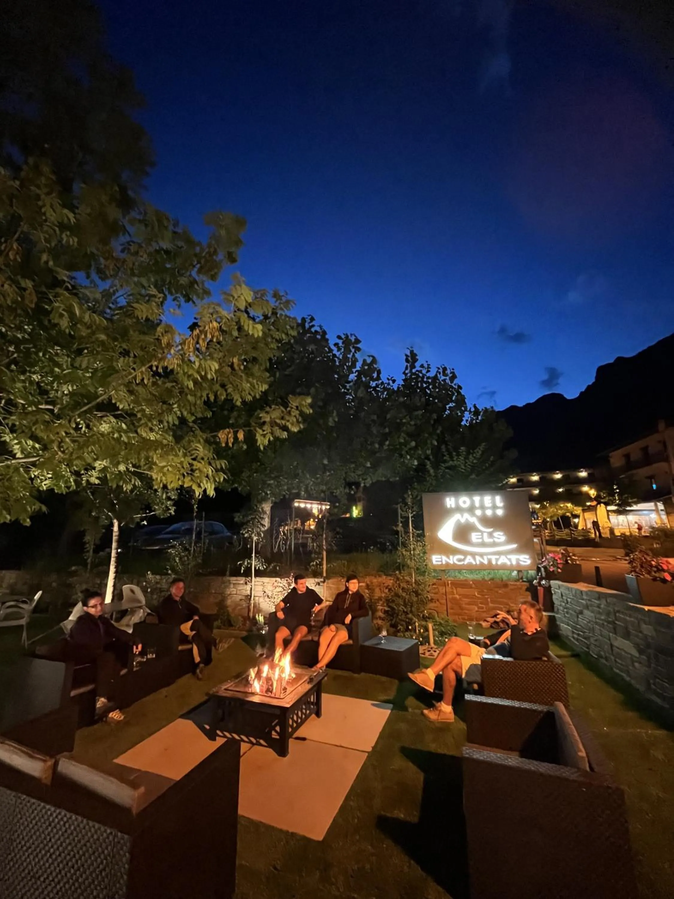 group of guests in Hotel Els Encantats