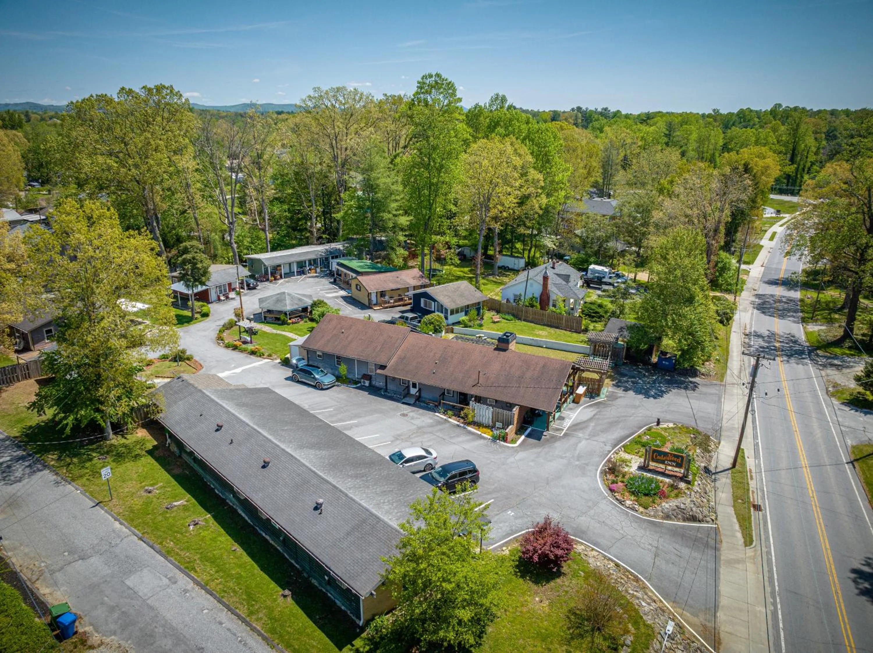 Bird's eye view in CedarWood Inn