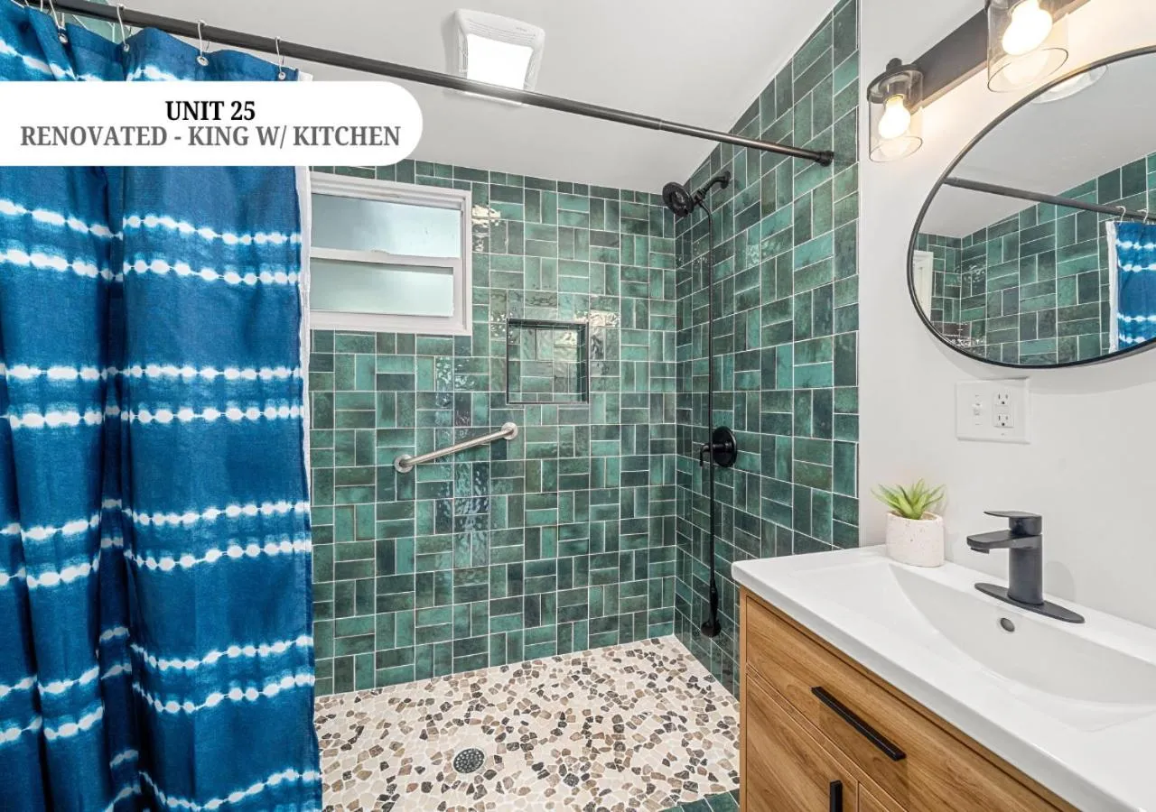 Shower in CedarWood Inn