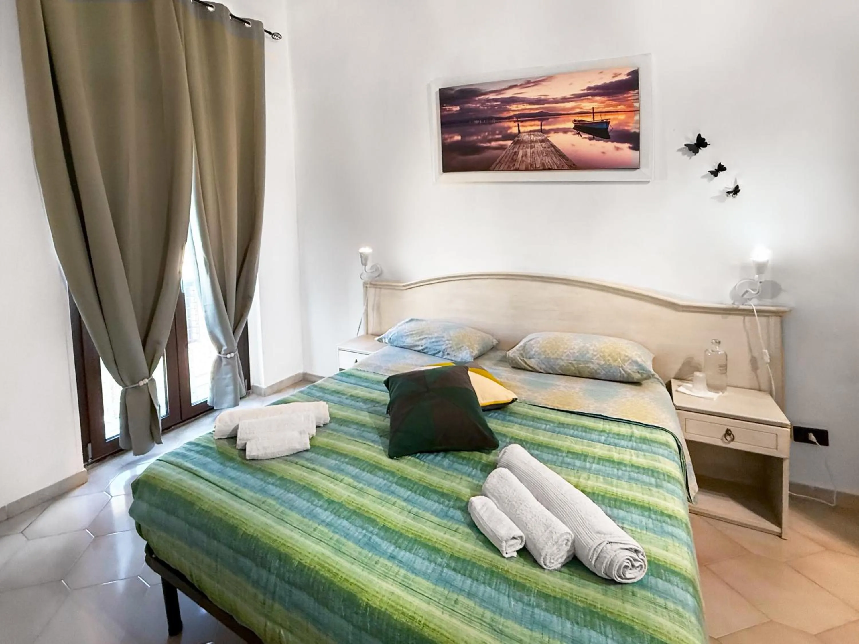 Bed in Bed and Breakfast Station