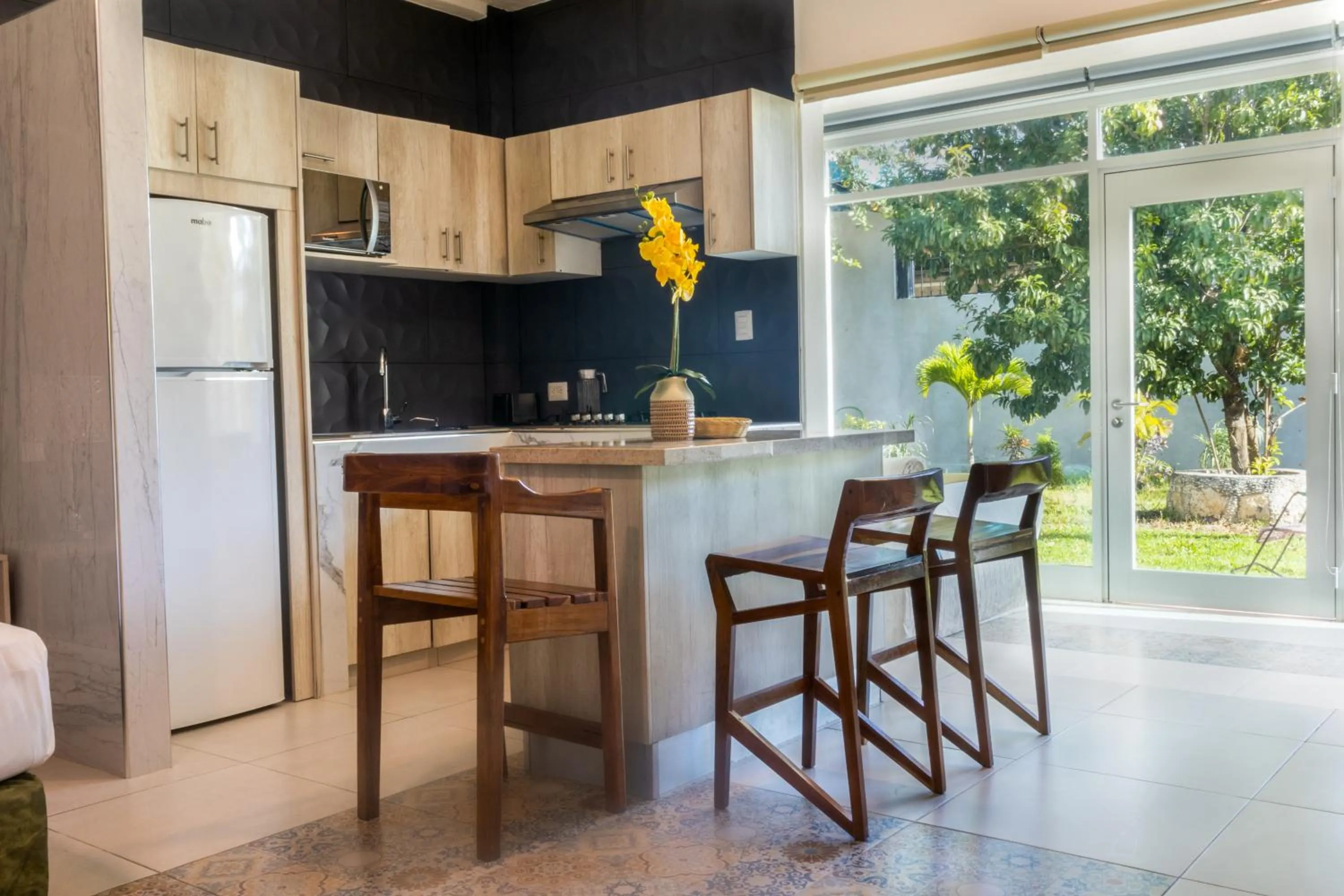 Kitchen or kitchenette in Hotel Scarlette