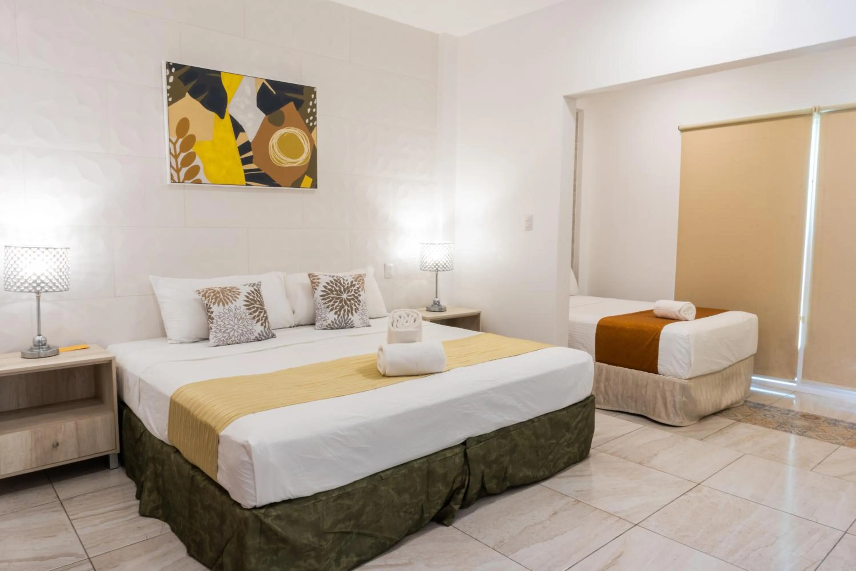 Bed in Hotel Scarlette