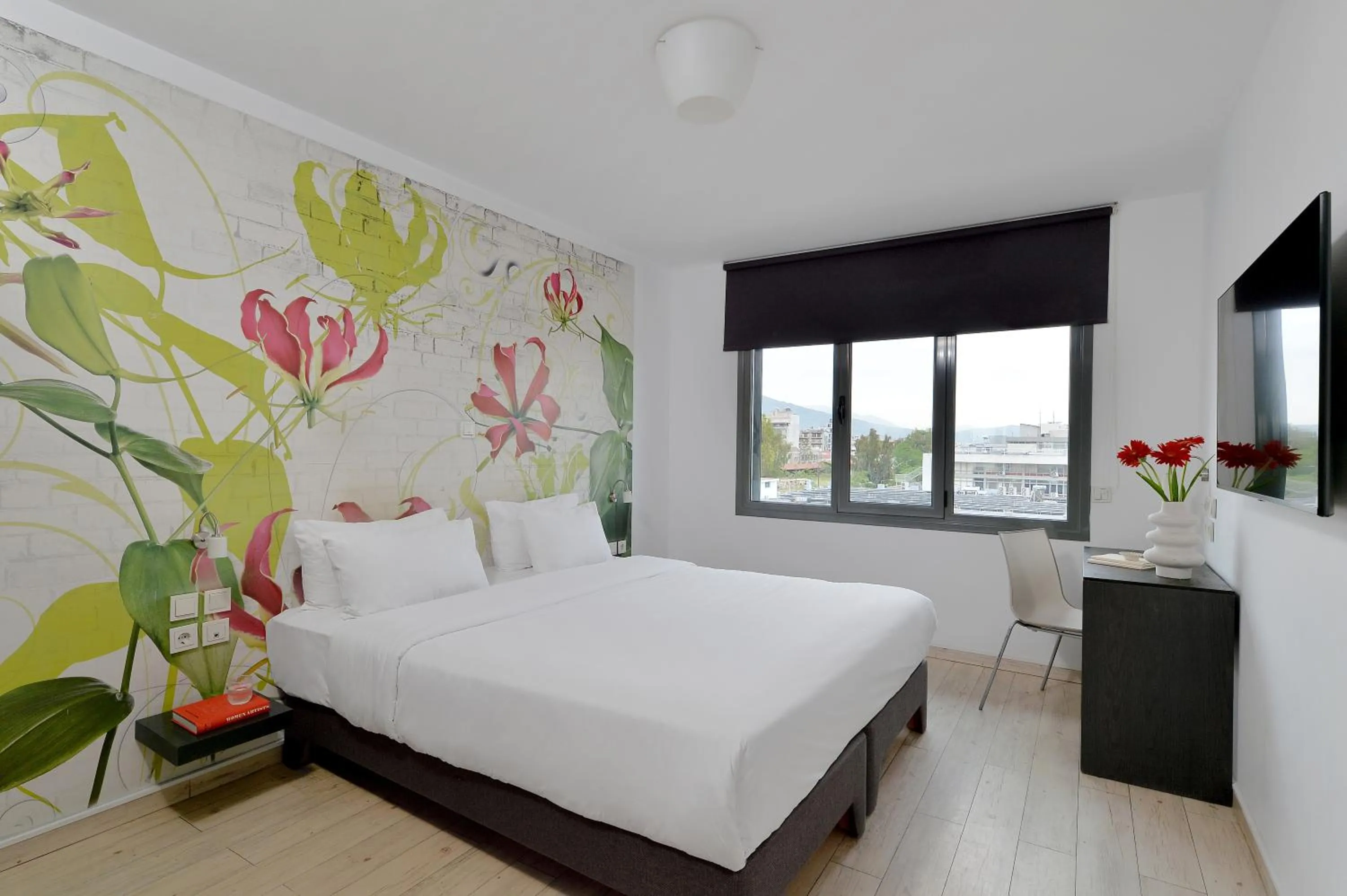 Bed in Airotel Patras Smart Hotel