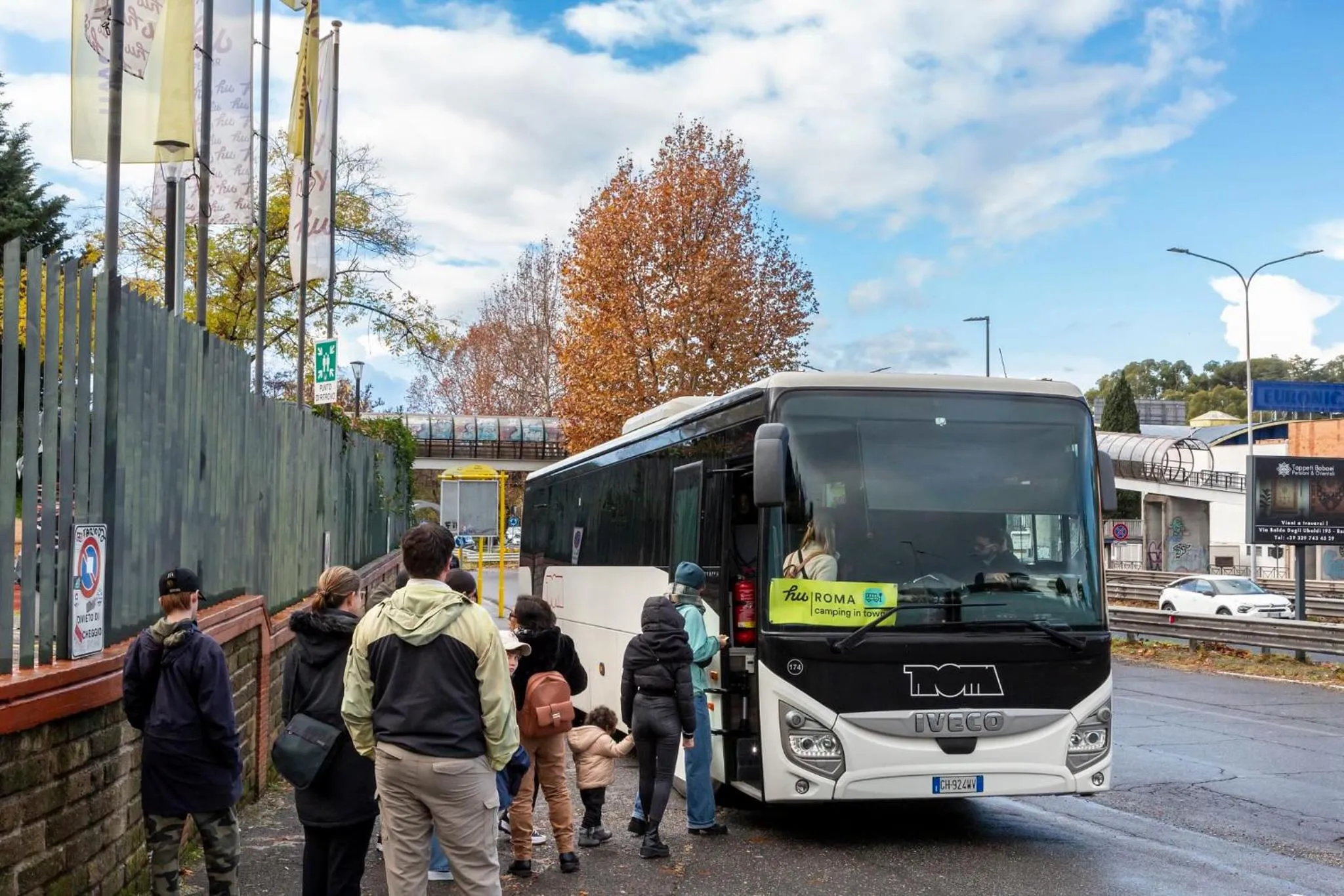 Winter in hu Roma Camping In Town