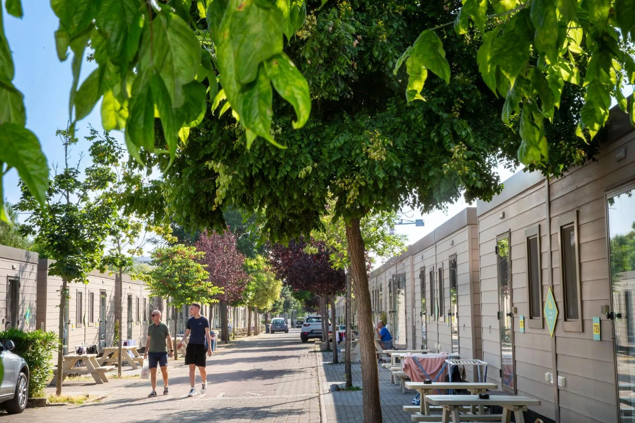 People in hu Roma Camping In Town