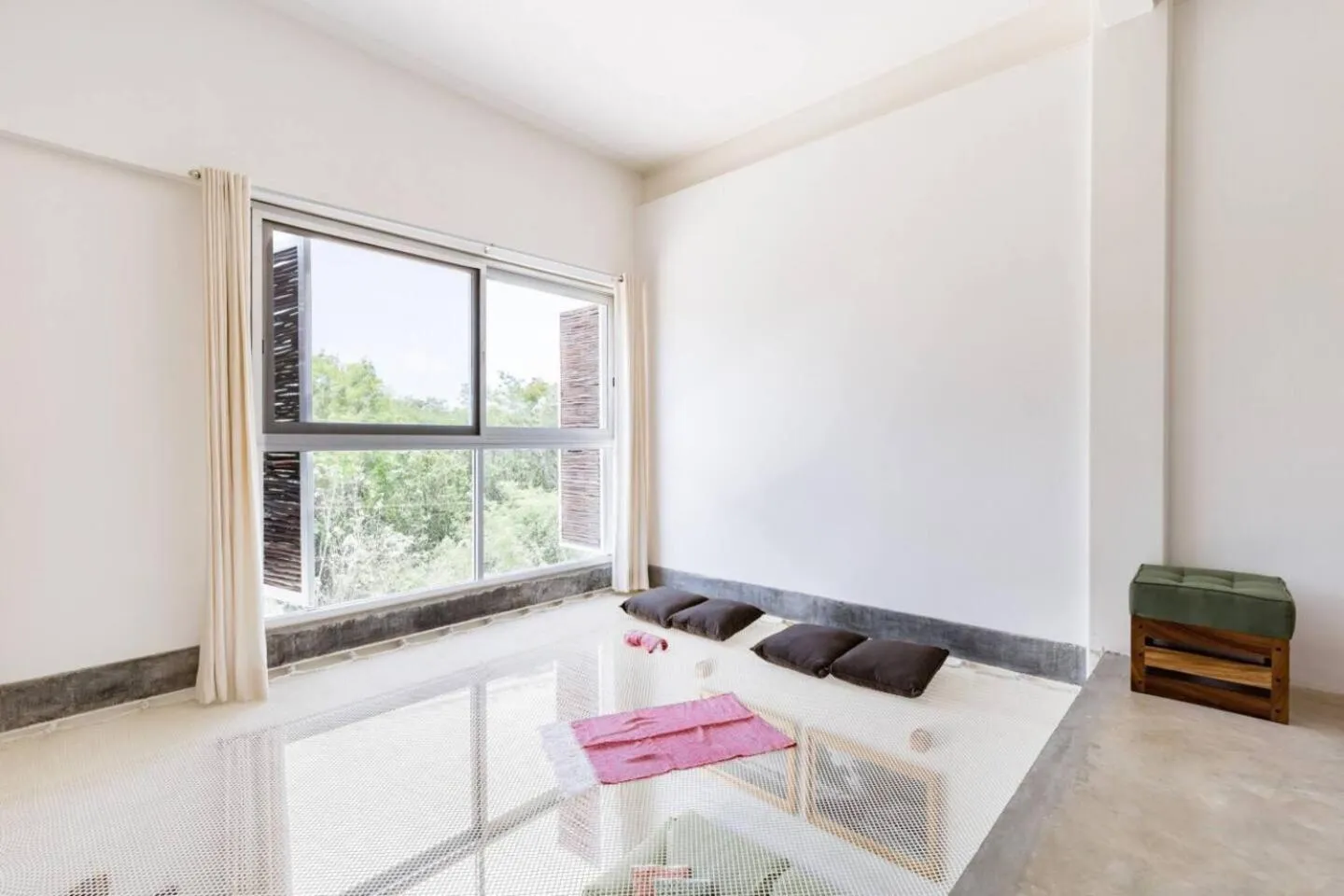 Living room in Casa de Piedra Tulum