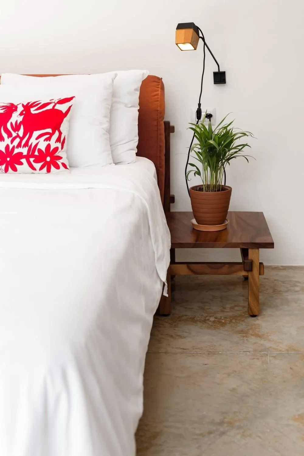 Bed in Casa de Piedra Tulum