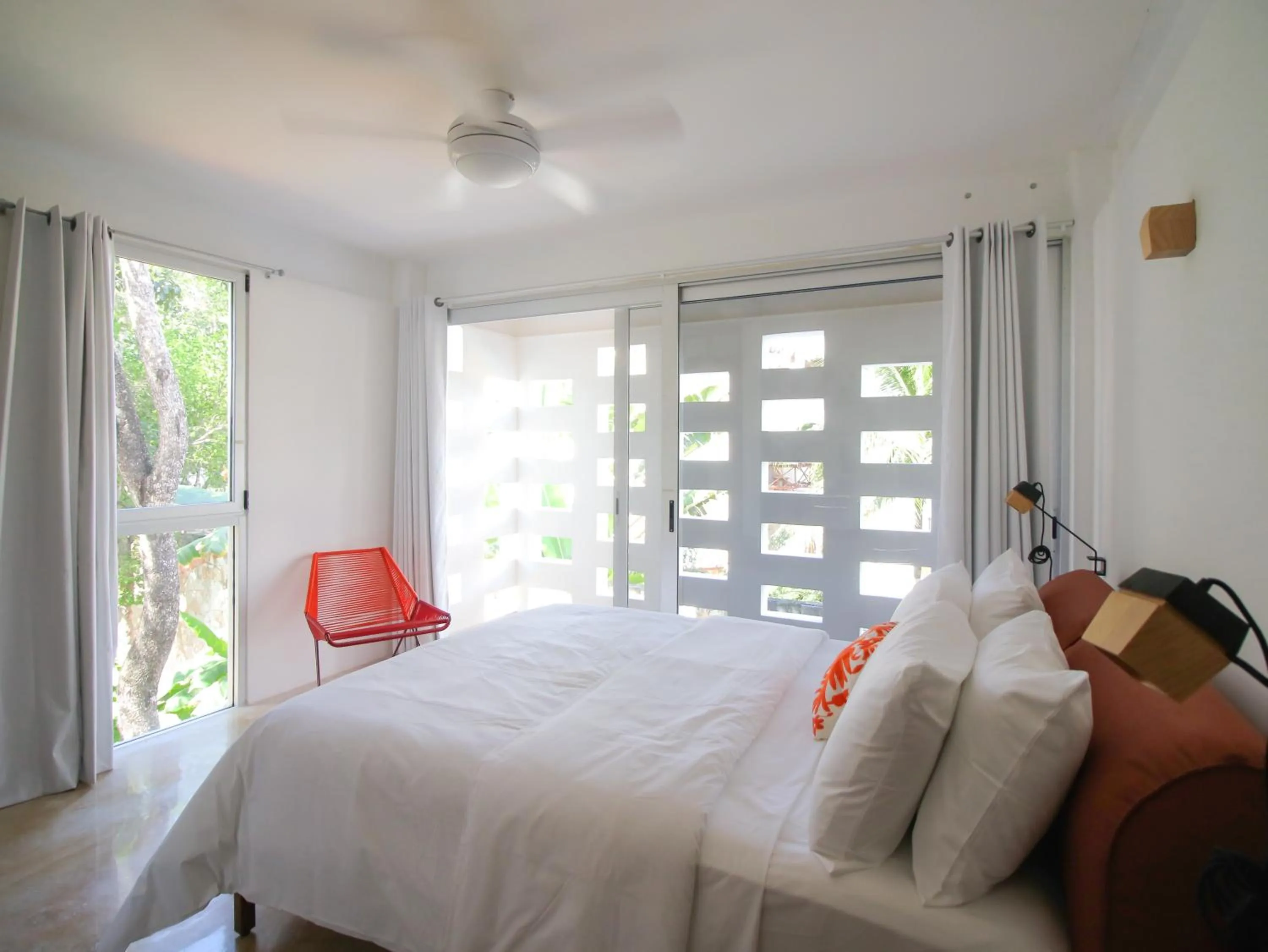 Bedroom, Bed in Casa de Piedra Tulum