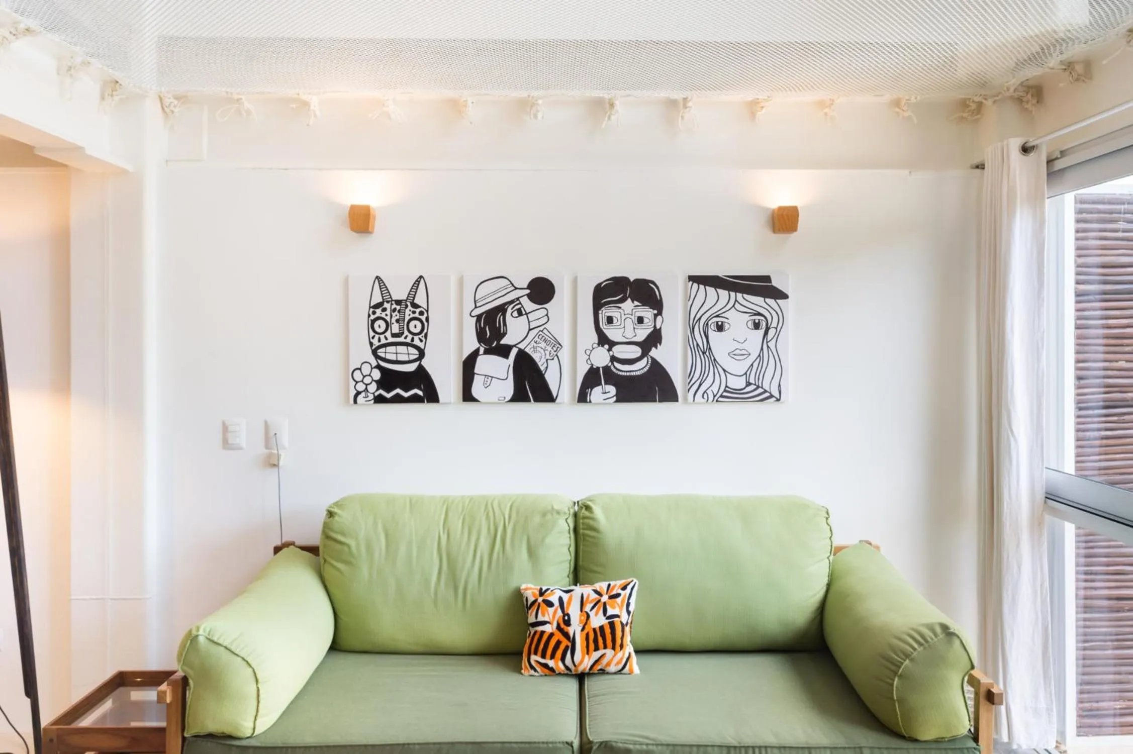 Living room in Casa de Piedra Tulum