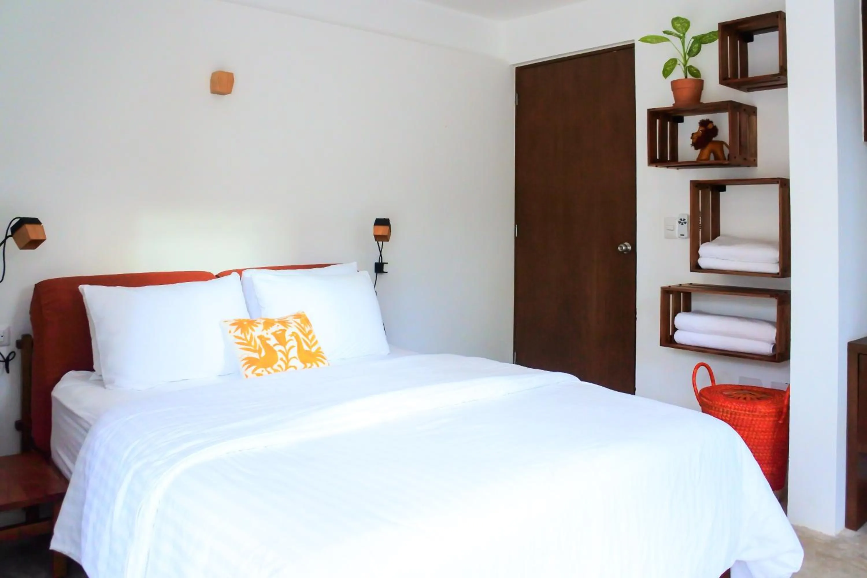 Bed in Casa de Piedra Tulum