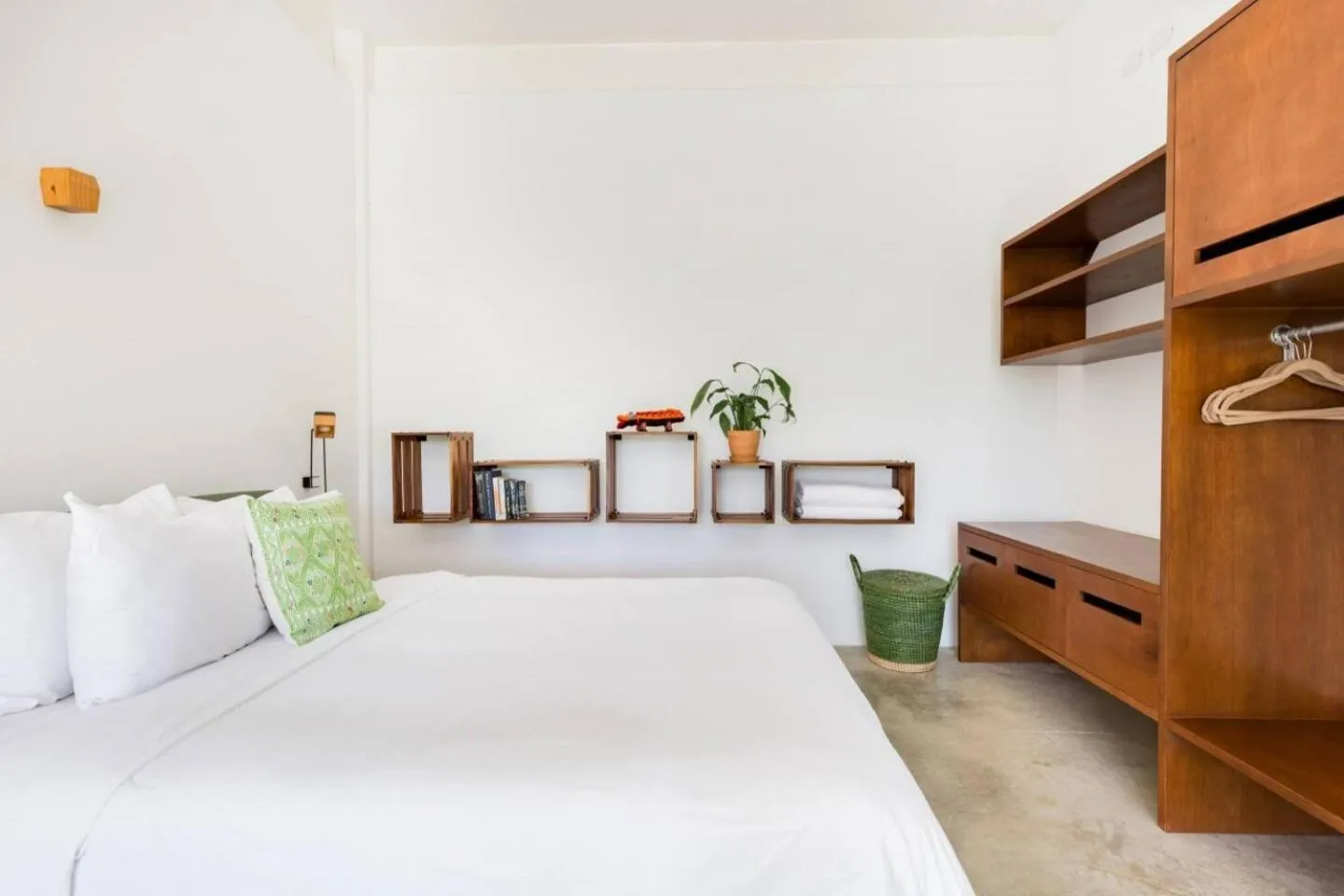 Bed in Casa de Piedra Tulum