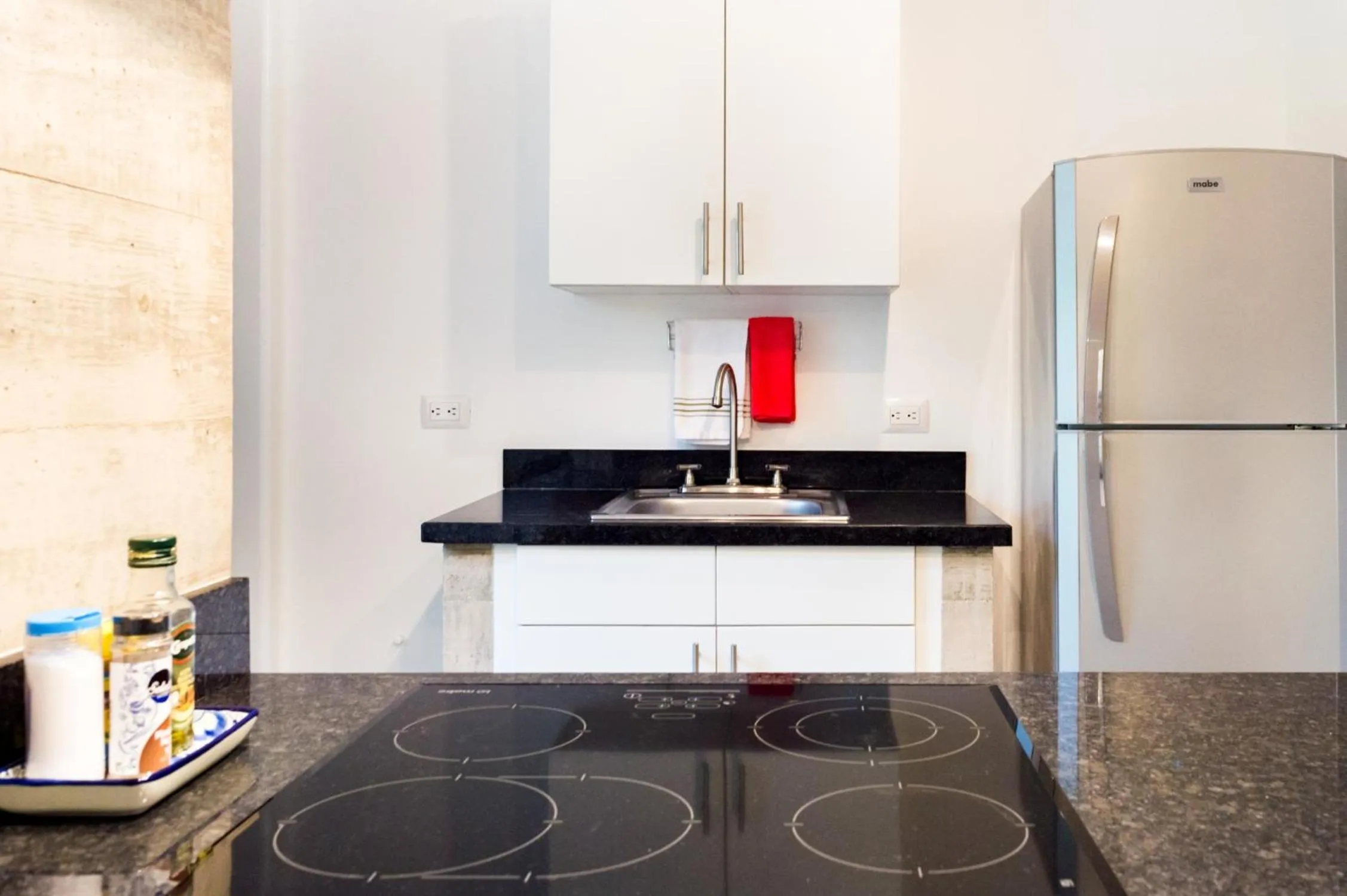 Kitchen or kitchenette in Casa de Piedra Tulum