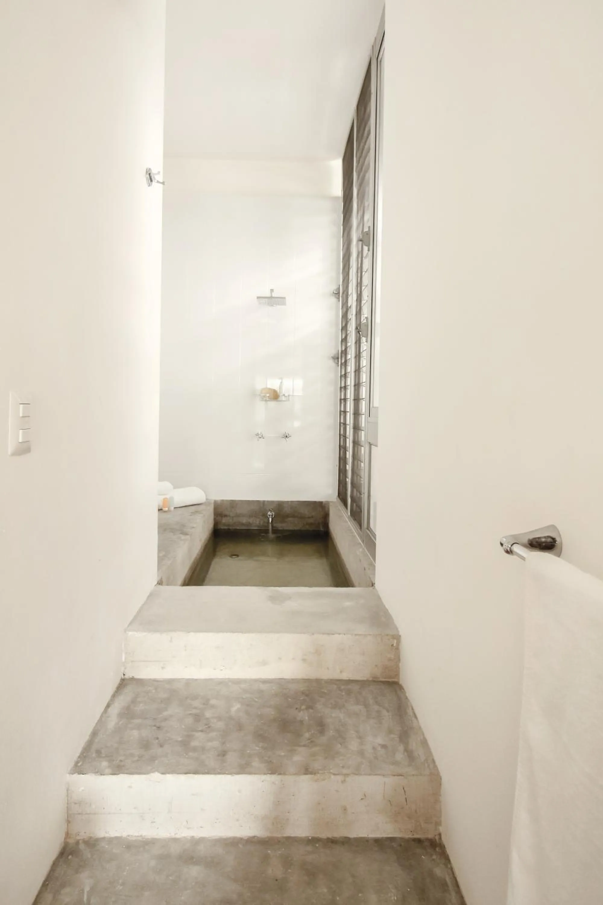 Shower in Casa de Piedra Tulum