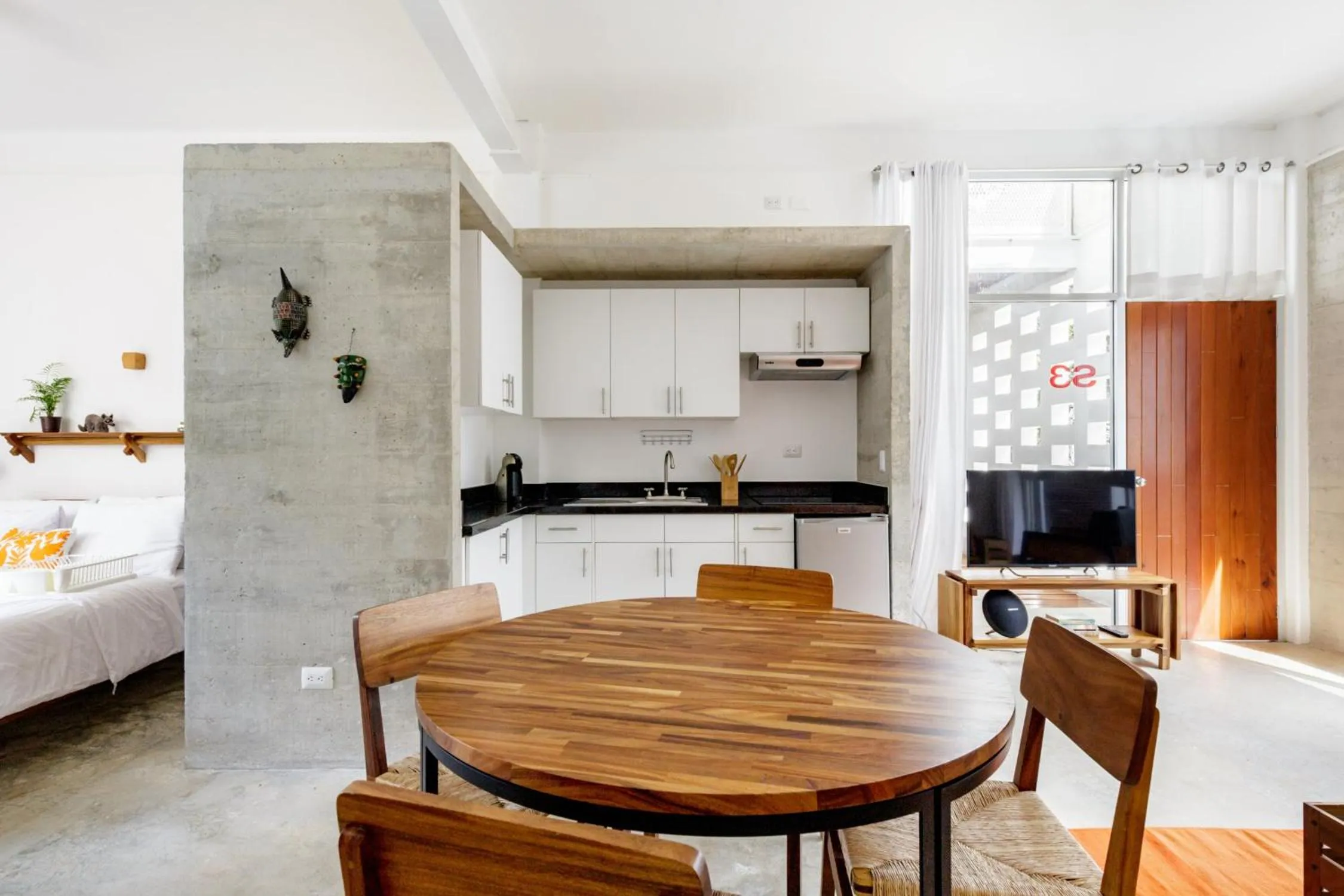 Kitchen or kitchenette in Casa de Piedra Tulum