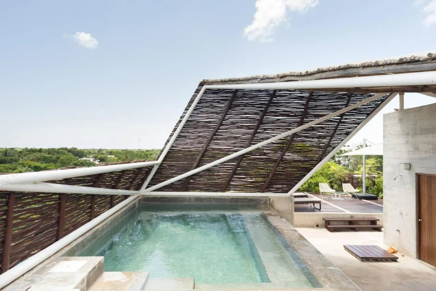 Balcony/Terrace in Casa de Piedra Tulum