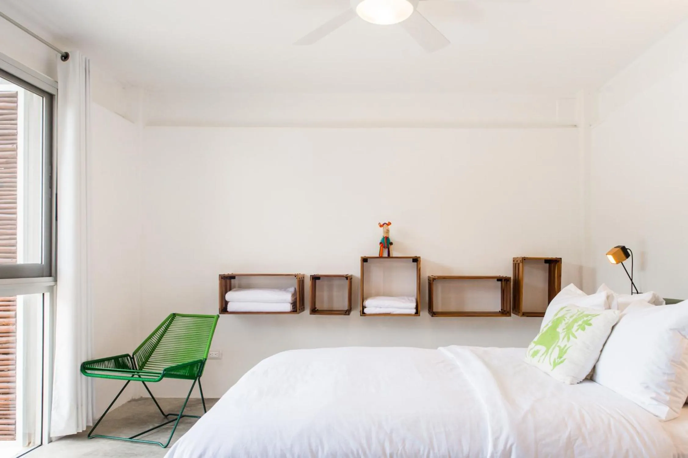 Bed in Casa de Piedra Tulum