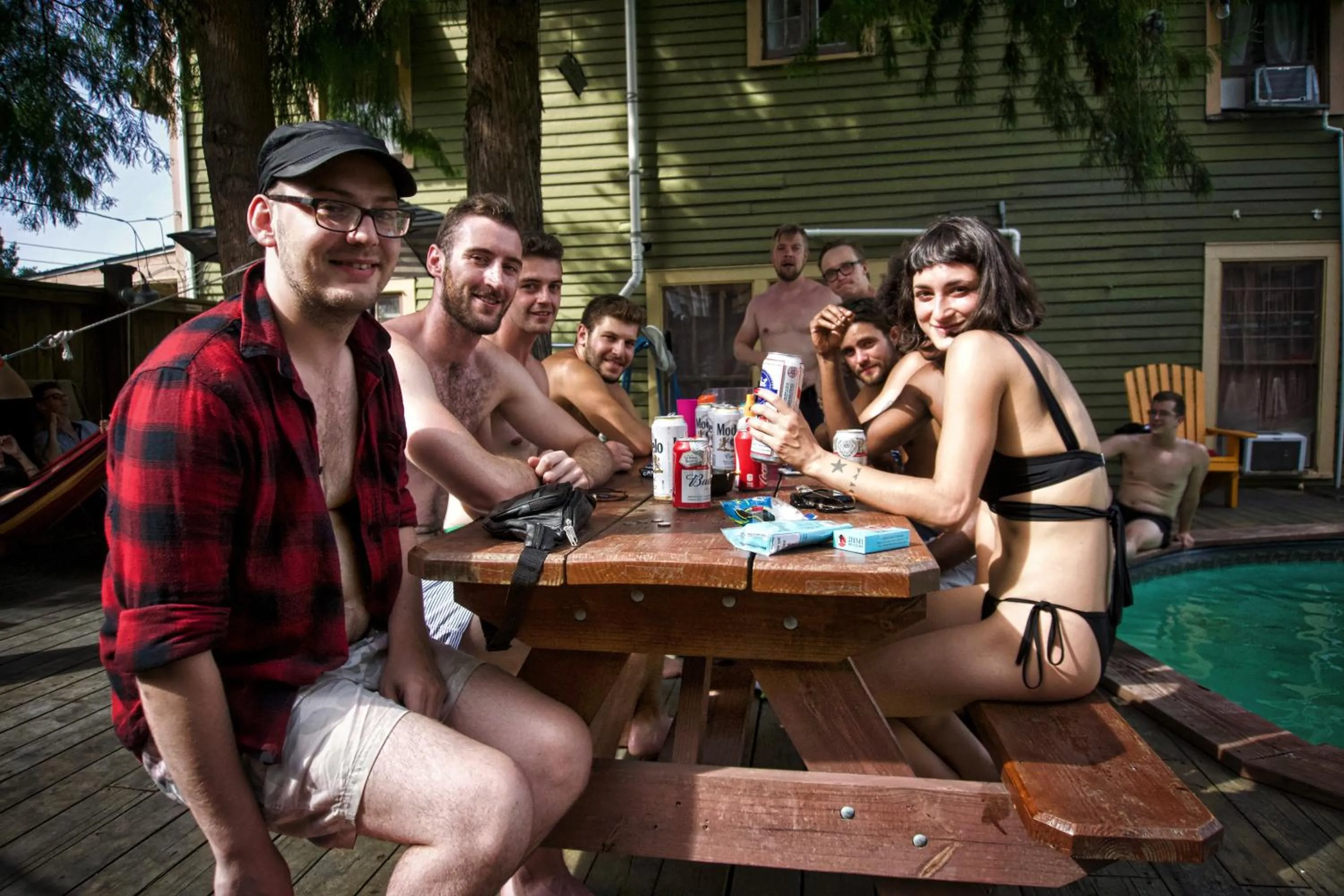 People in India House Hostel