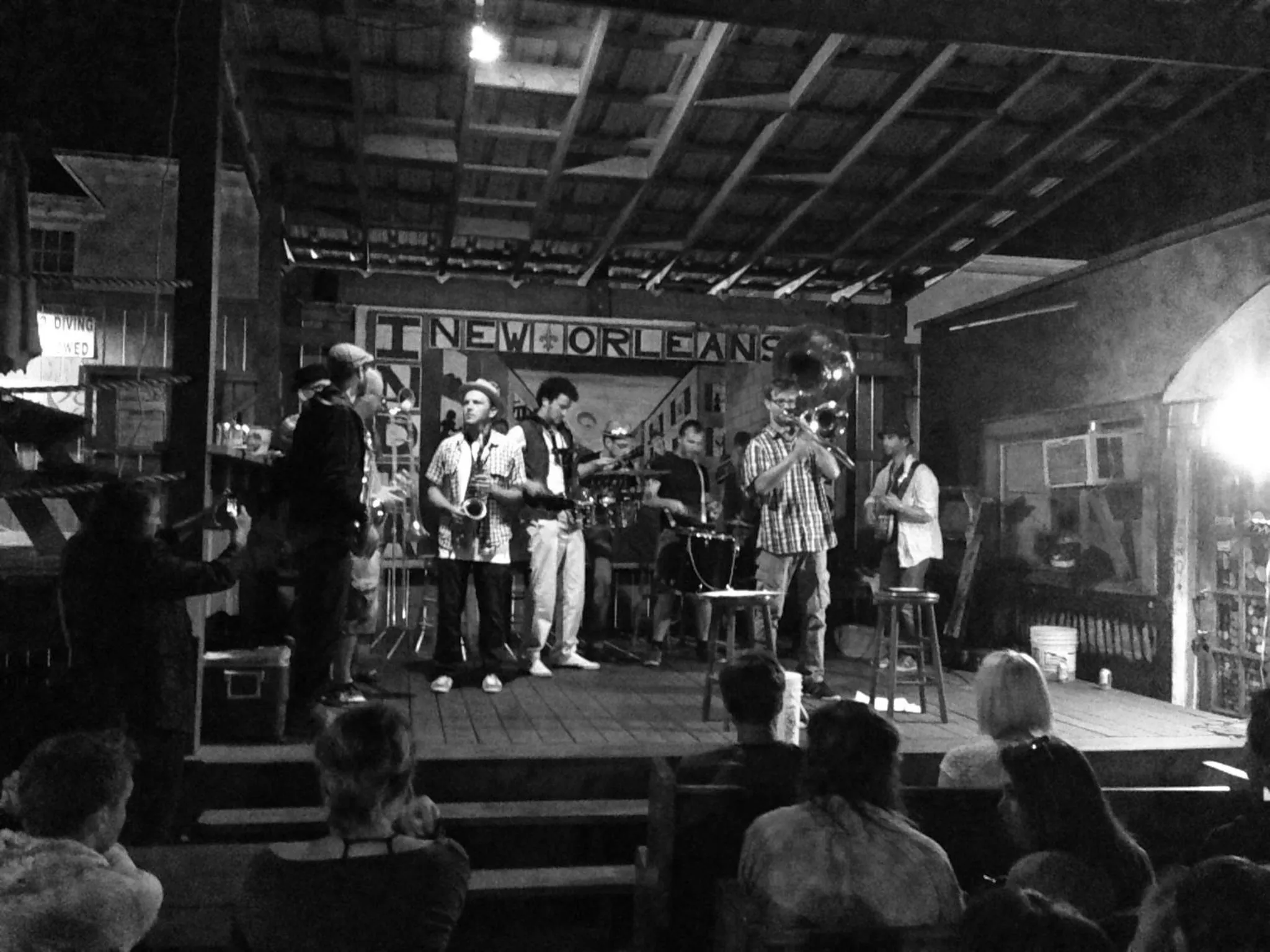 Evening entertainment in India House Hostel