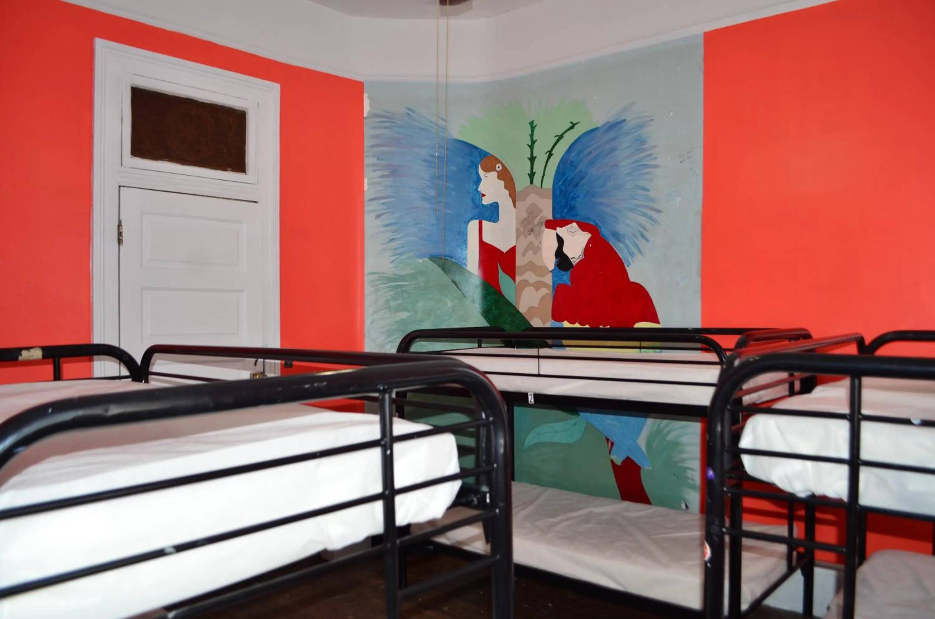 Decorative detail, Bed in India House Hostel