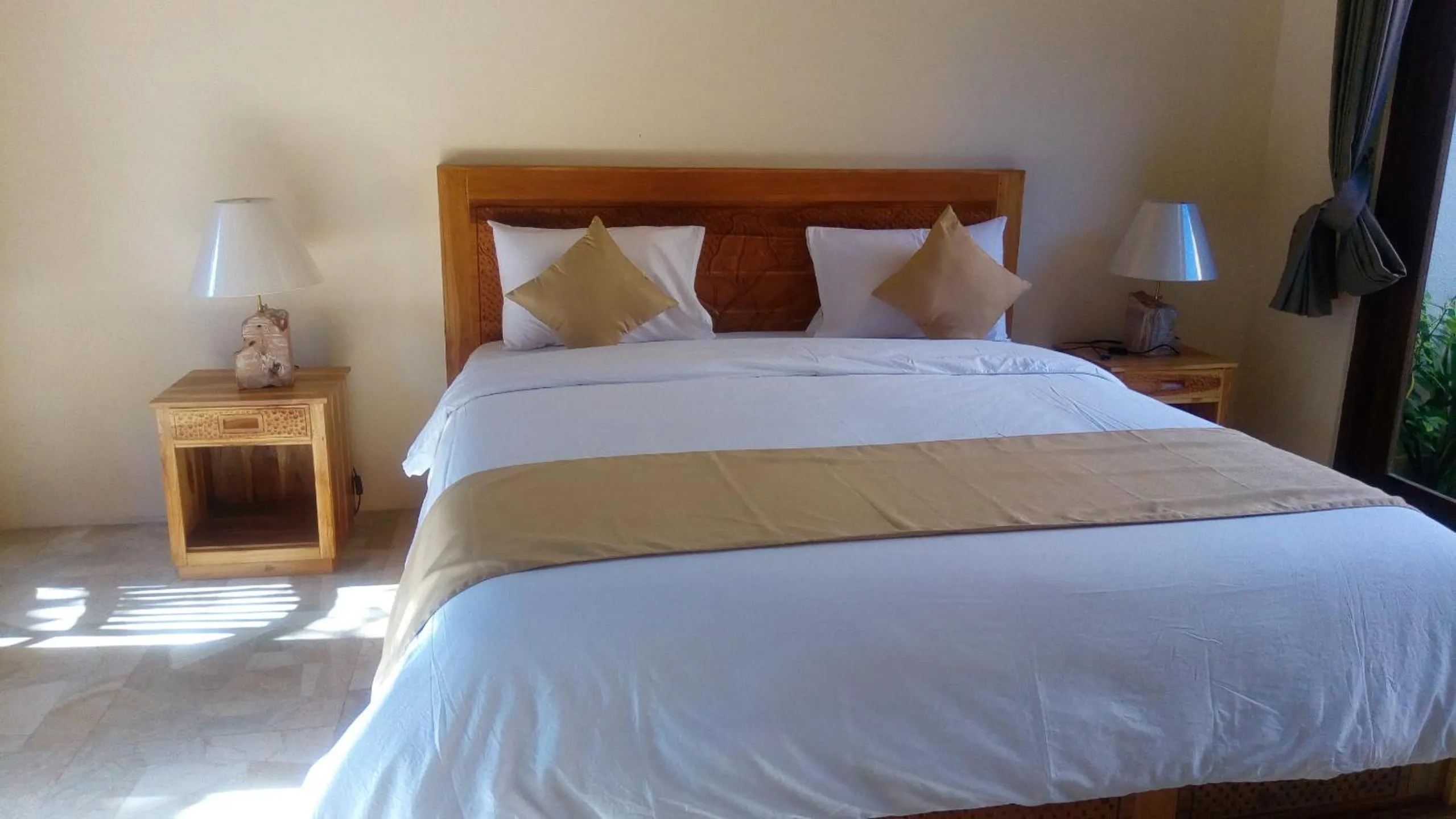 Bed in The Garden Villa