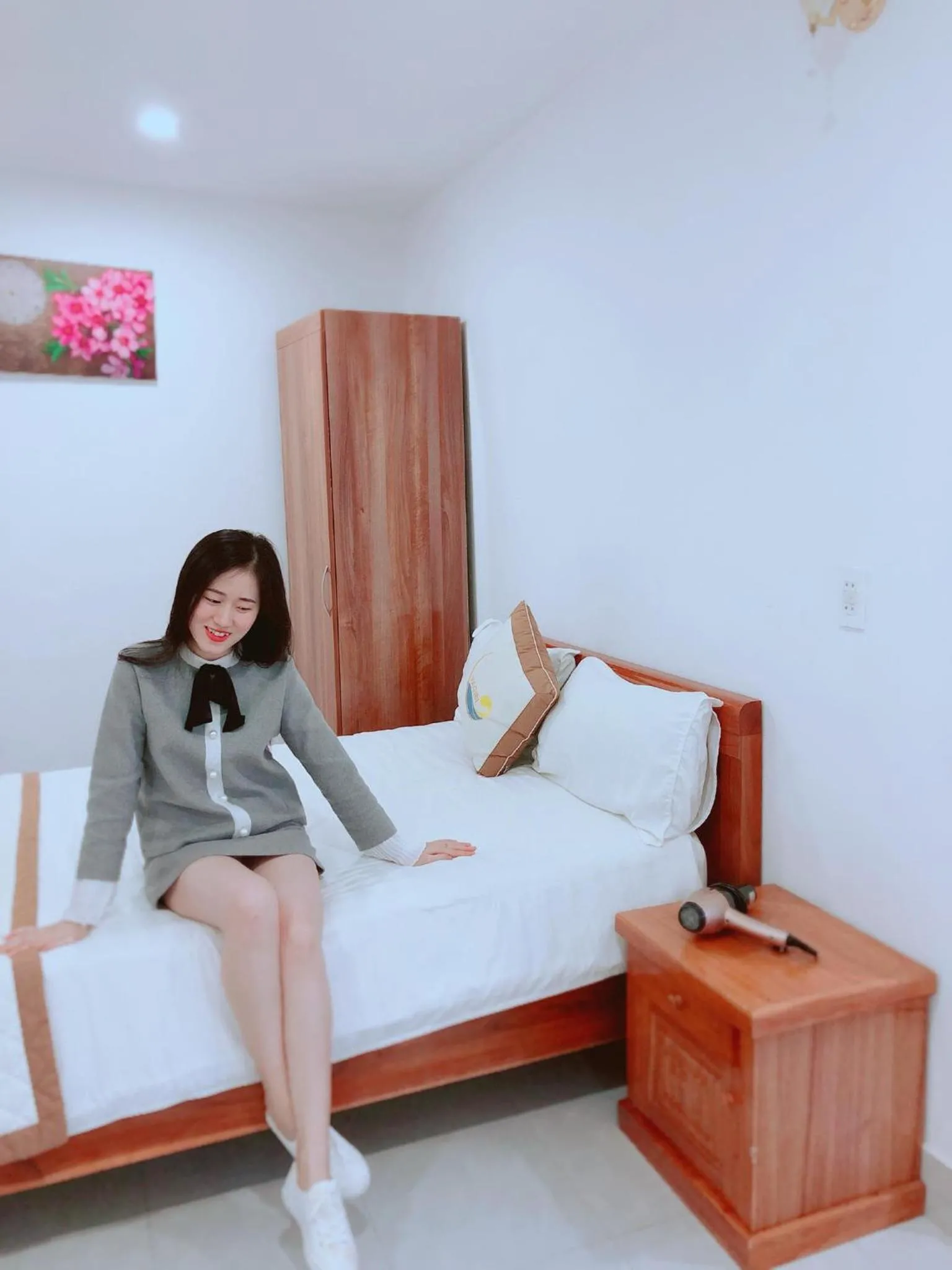 Bed in Vagibi Hotel